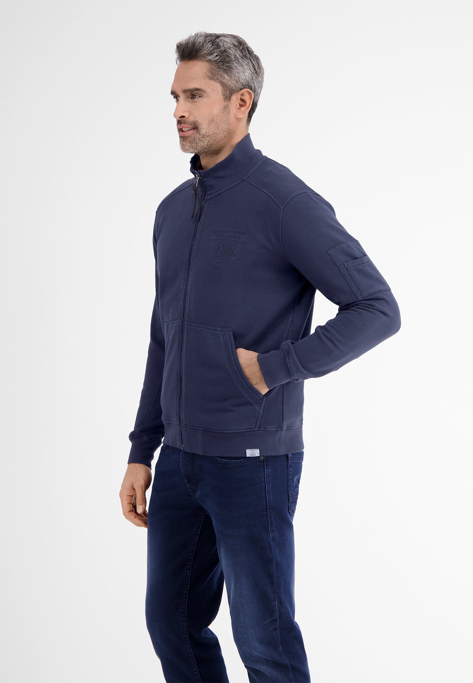 Lerros Sweatvest LERROS sportieve sweatshirt jack