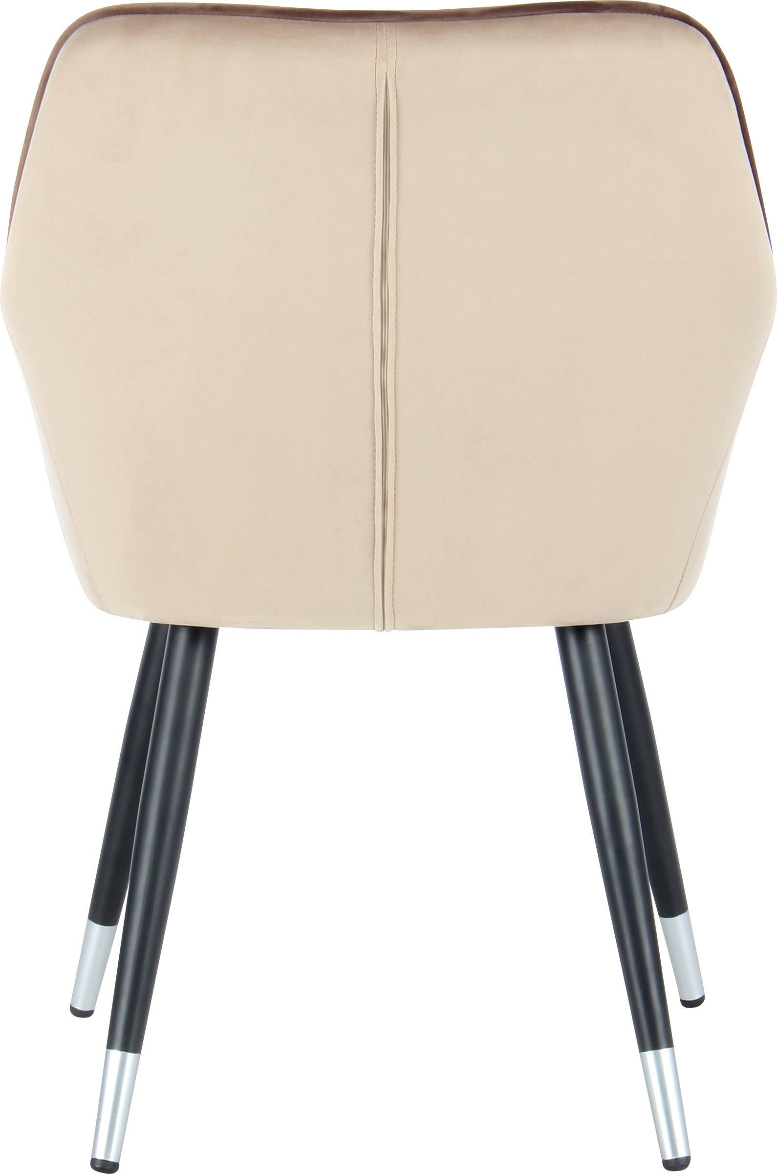 Kayoom Stoel Amino 525, stijlvolle designstoel, elegante uitstraling fluweelzachte bekleding, elegant, glamoureus, elegante uitstraling (1 stuk)