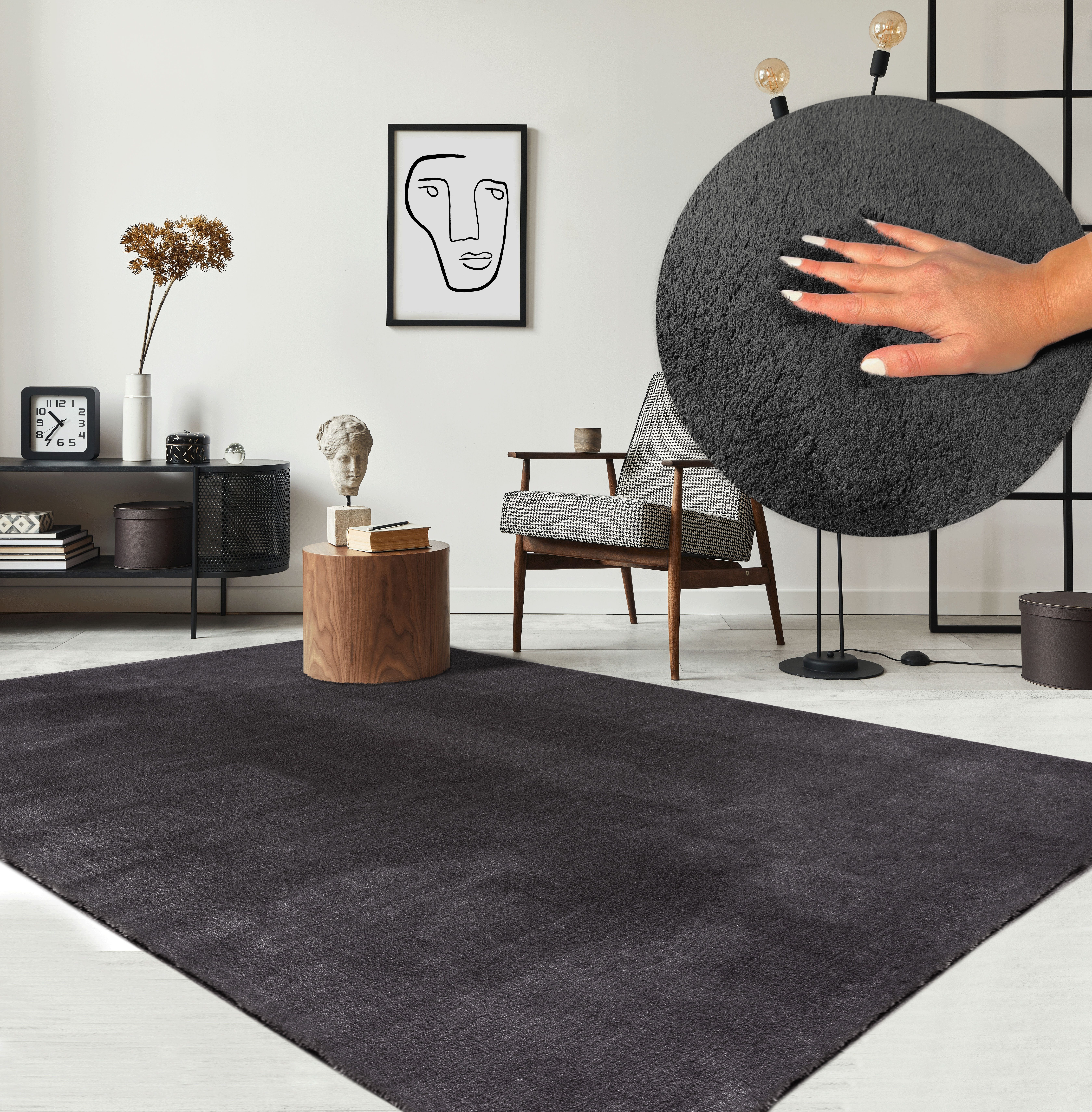 The carpet Vloerkleed Relax wasbaar woonkamer tapijt modern antislip, klantenfavoriet
