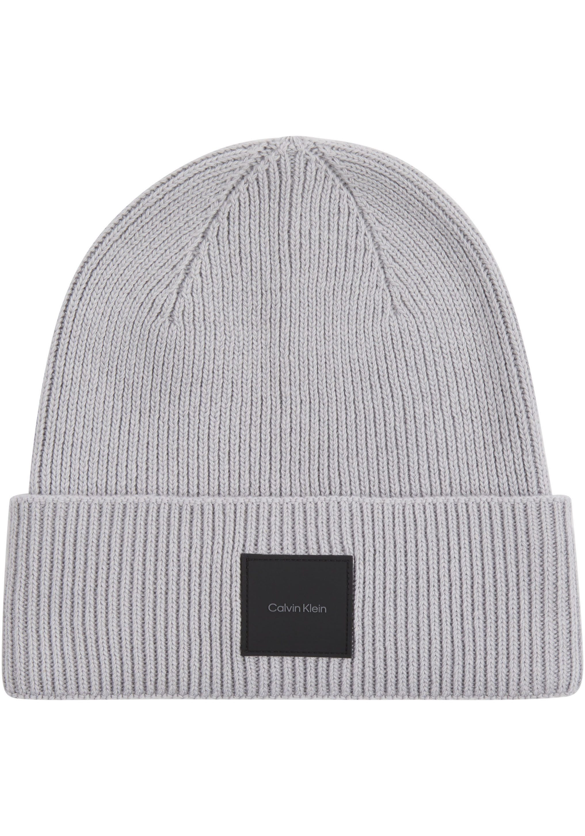 Calvin Klein Beanie COTTON/WOOL FINE RIB BEANIE