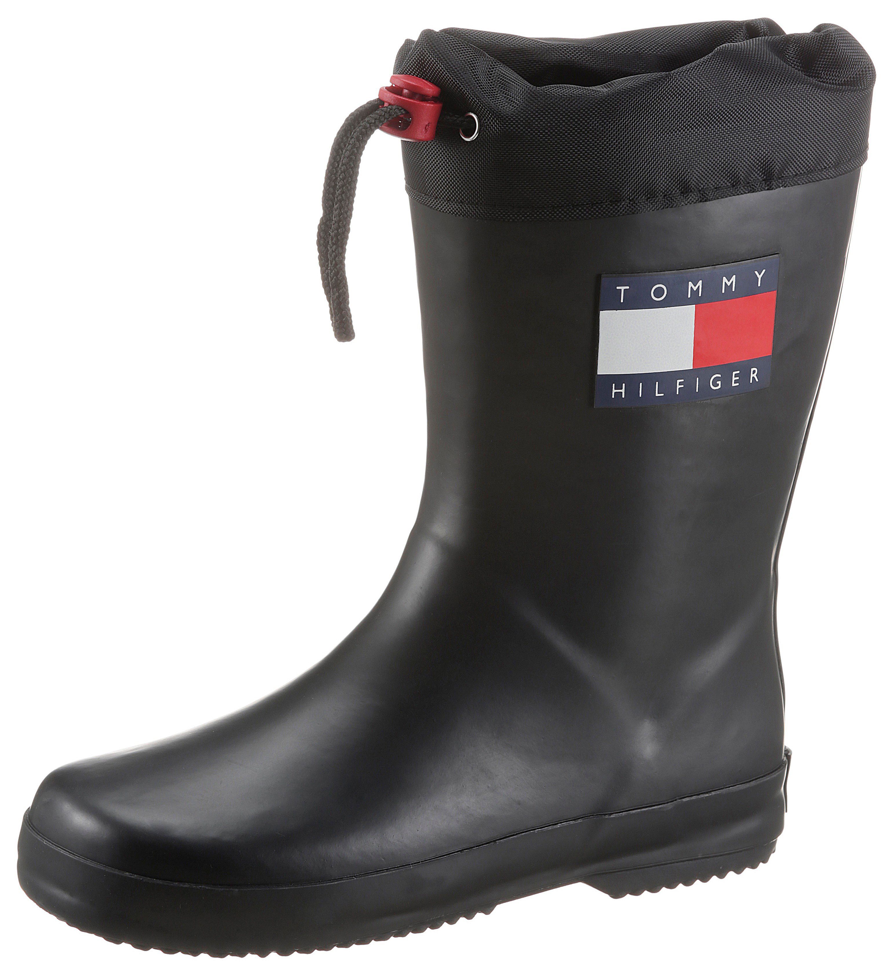 Tommy Hilfiger Regenlaarzen Regenlaarzen, modder-schoen, regenschijn met tunnelkoord