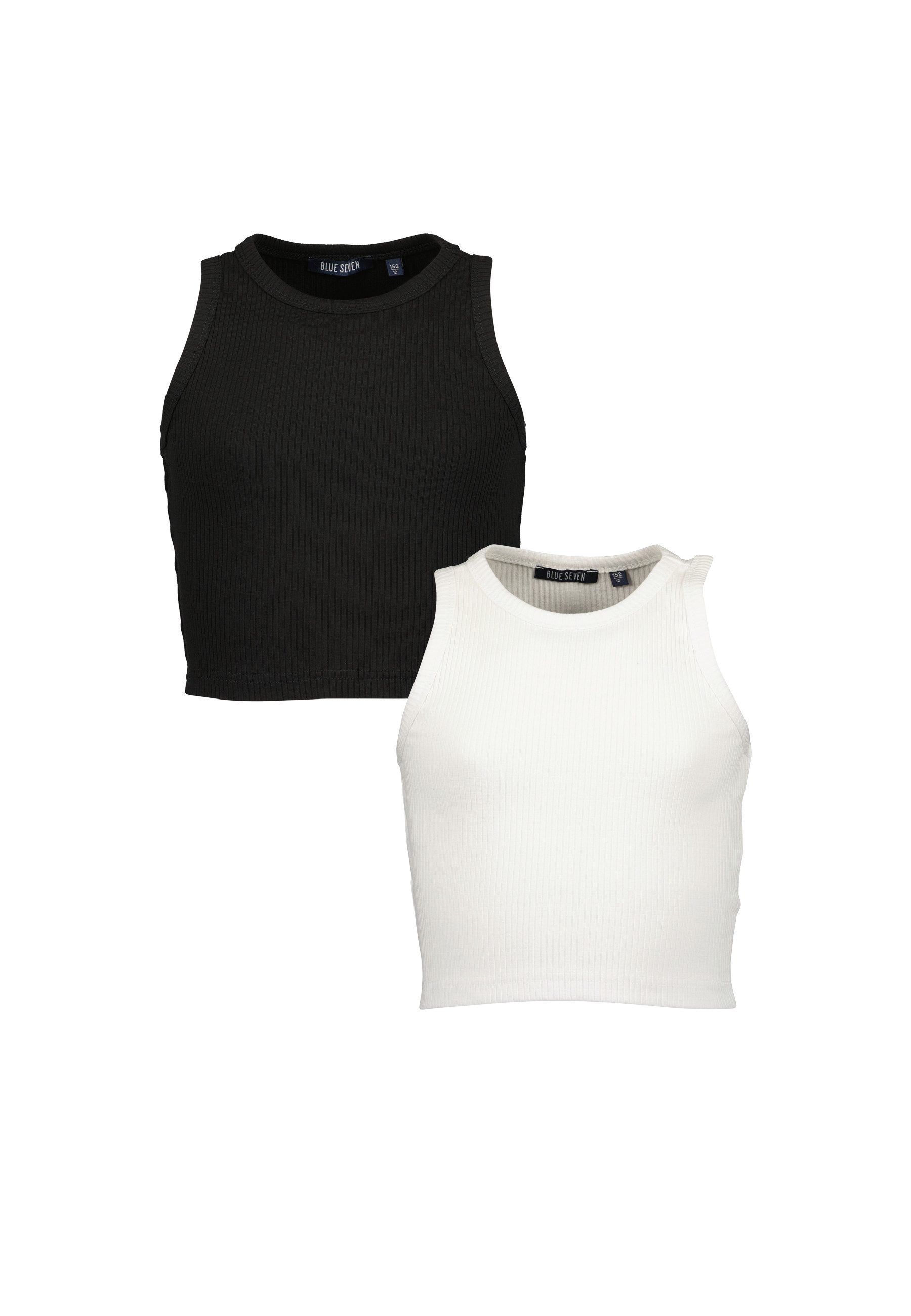 Blue Seven Muscle-shirt Blue Seven tiener meisjes crop tops (2-delig) meisjes shirts & tops maat 164 multicolor