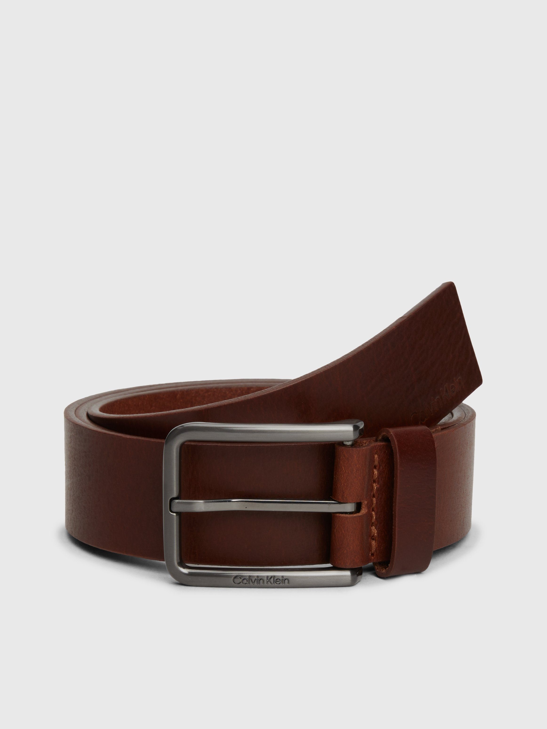 Calvin Klein Leren riem uit geolied nerfleer