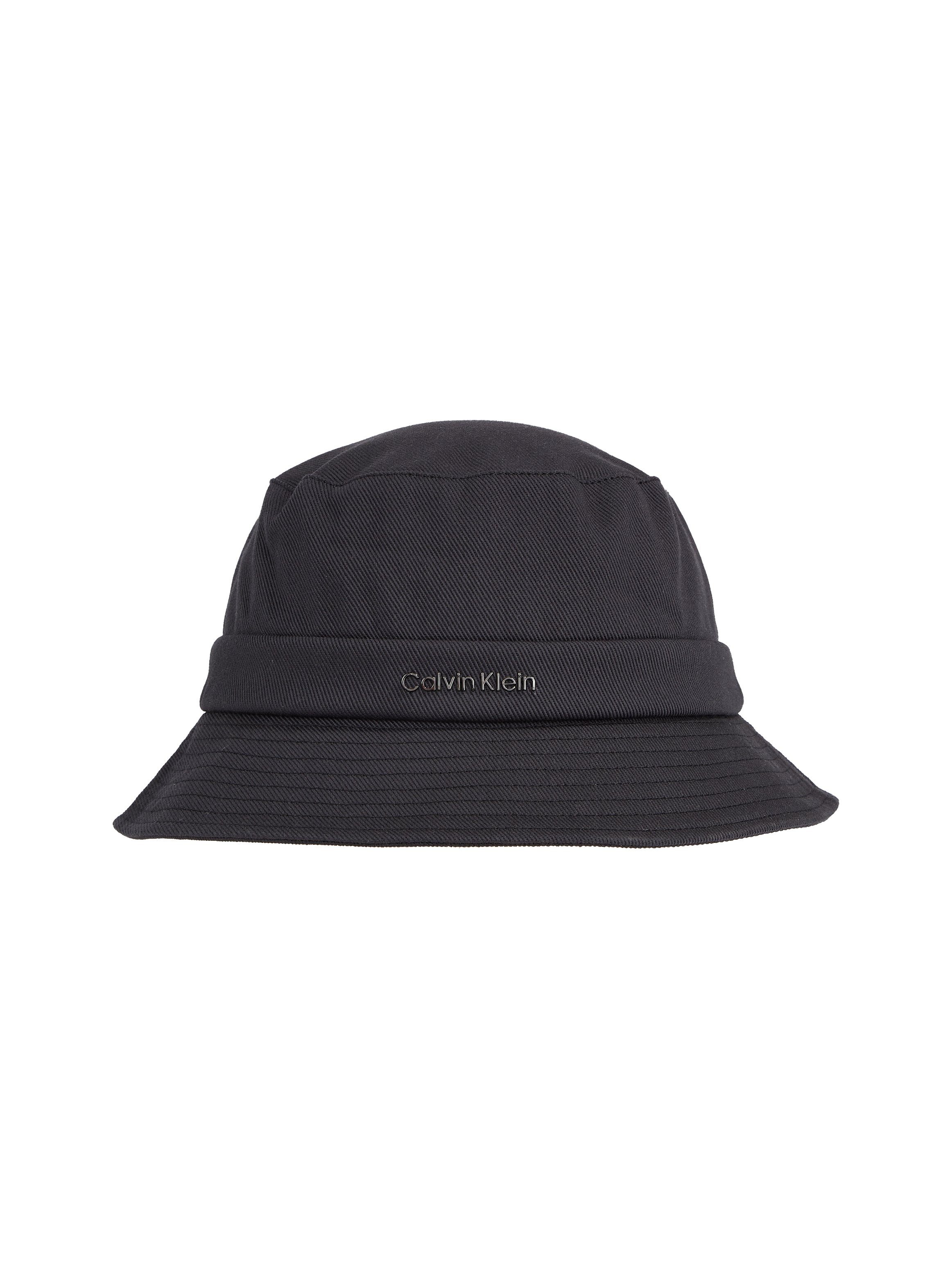 Calvin Klein Vissershoed METAL LETTERING CANVAS BUCKET
