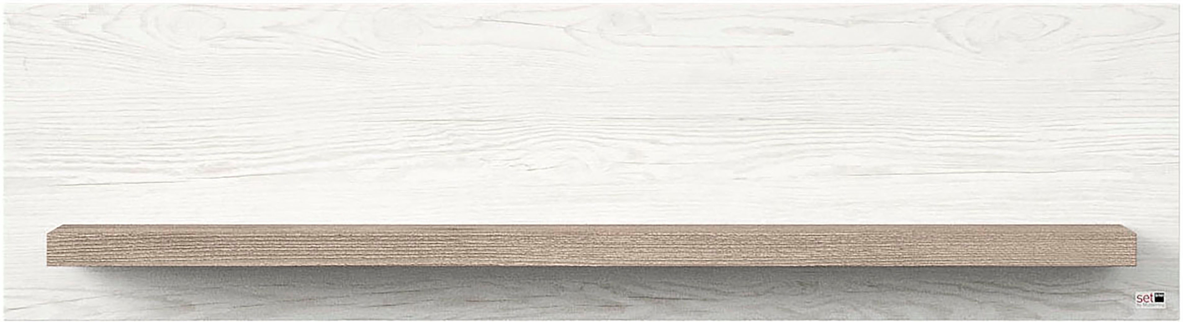 set one by Musterring Wandplank York in drie maten en kleuren, verlichting optioneel, 1 legplank