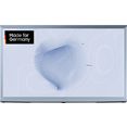 samsung led-lifestyle-tv 55" qled 4k the serif (2022), 138 cm - 55 ", smart tv - google tv, quantum hdr - uitstekend upscaling dankzij quantum processor 4k - mat display blauw