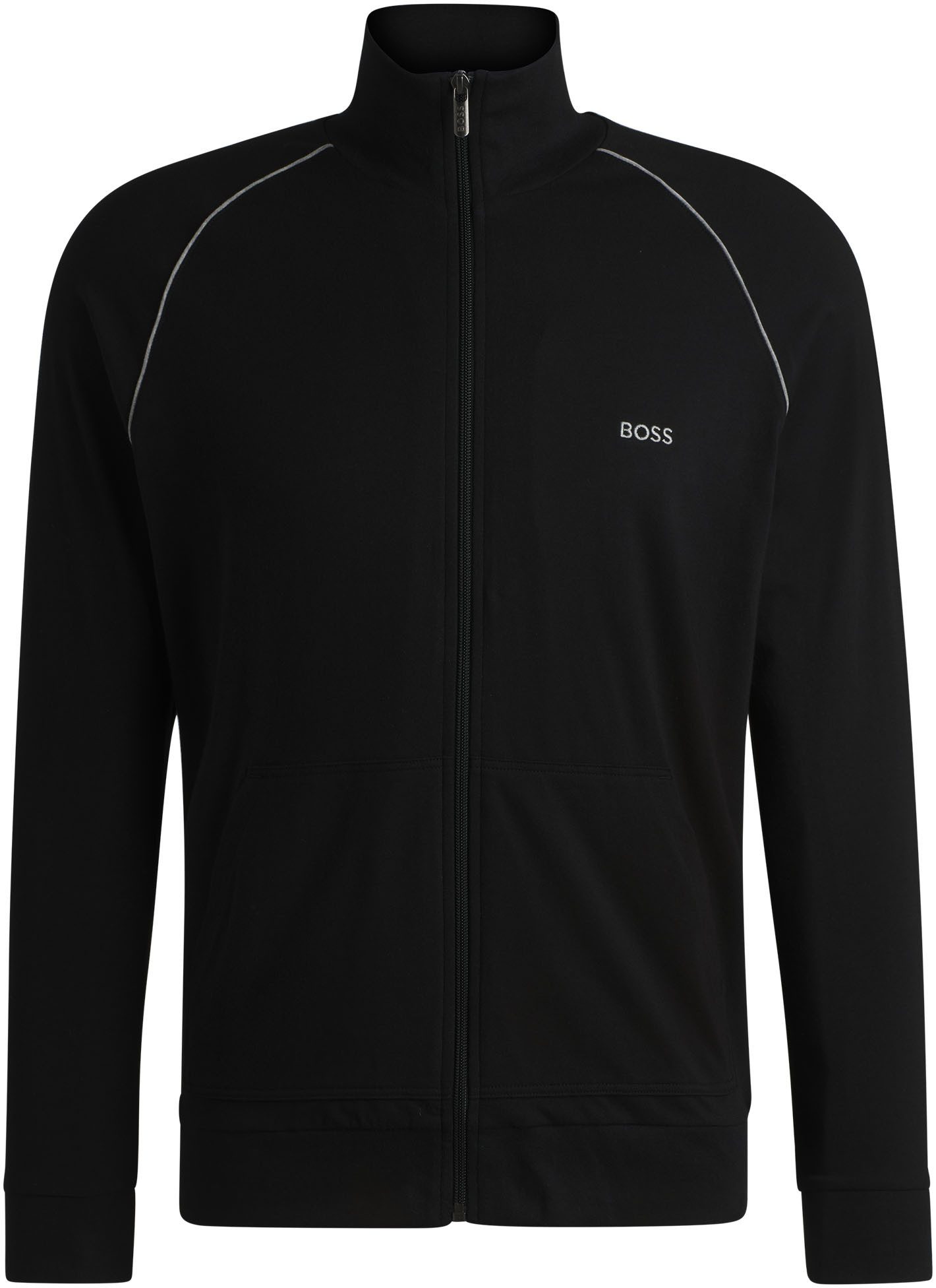 BOSS Sweatvest Mix&Match Jacket Z met contrastnaad op de mouw