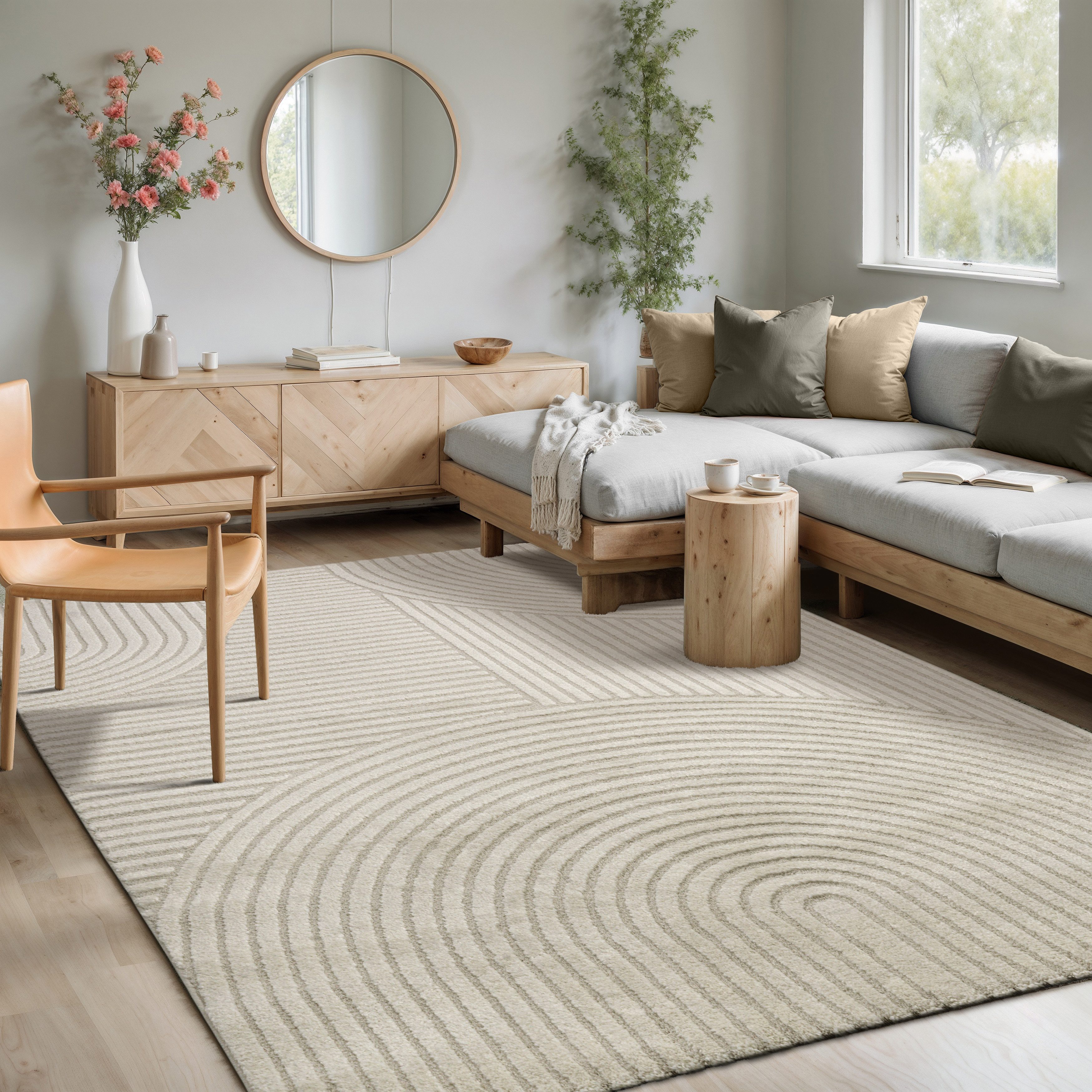 merinos Vloerkleed Elio 6 moderne vloerkleden wit