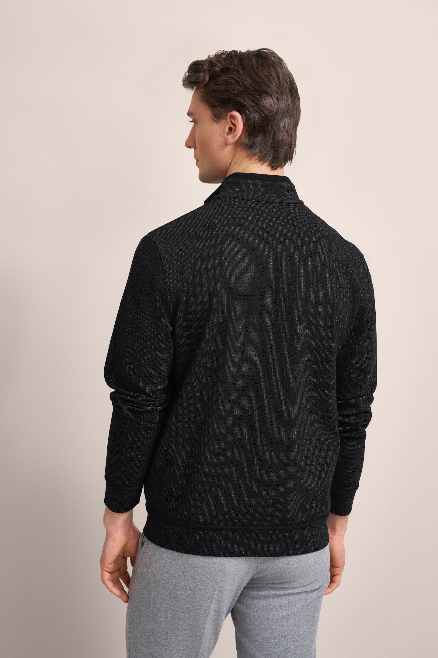 Bugatti Sweatvest met lichte structuur