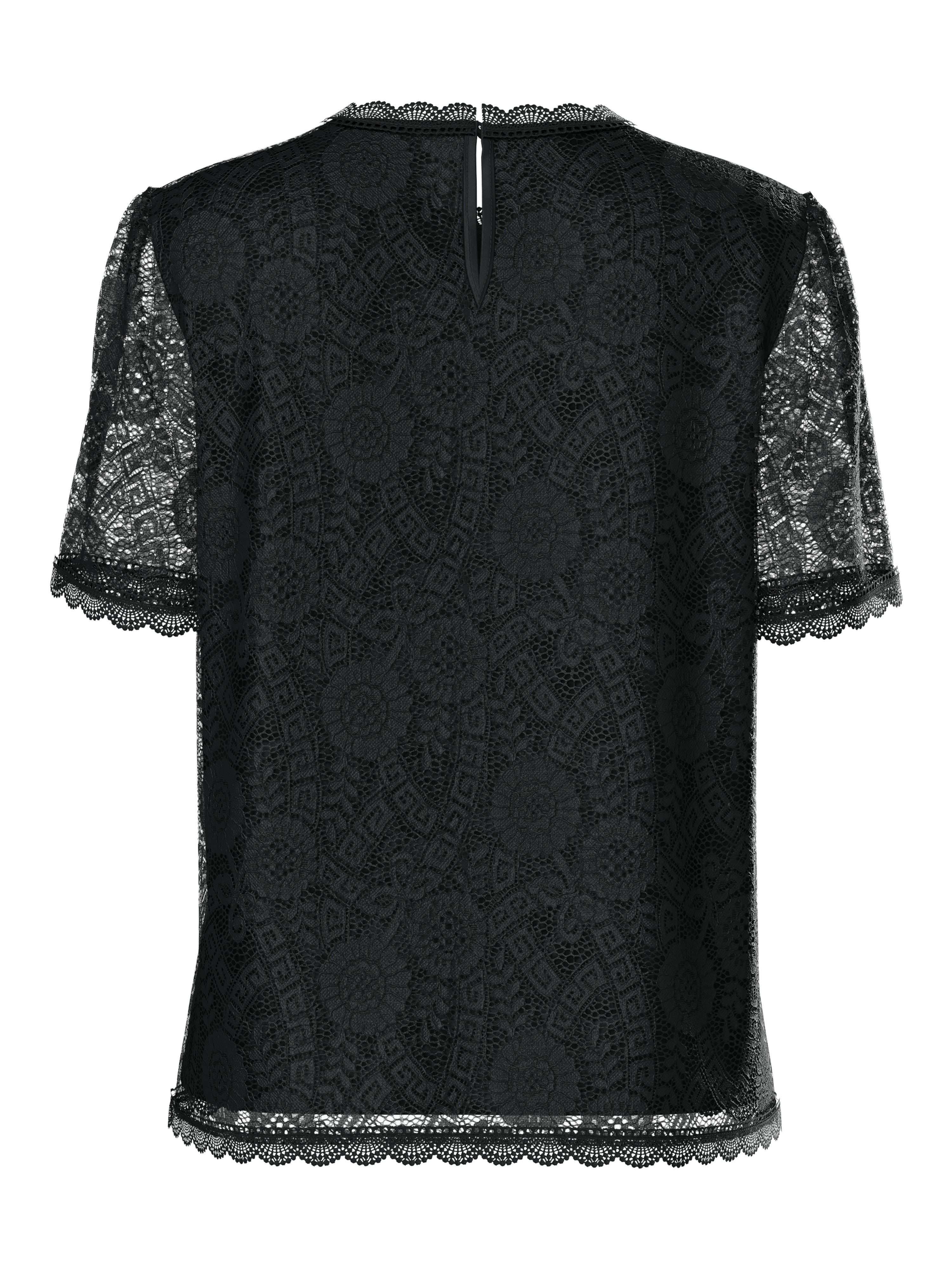 pieces Kanten shirt PCOLLINE SS LACE TOP WVN NOOS