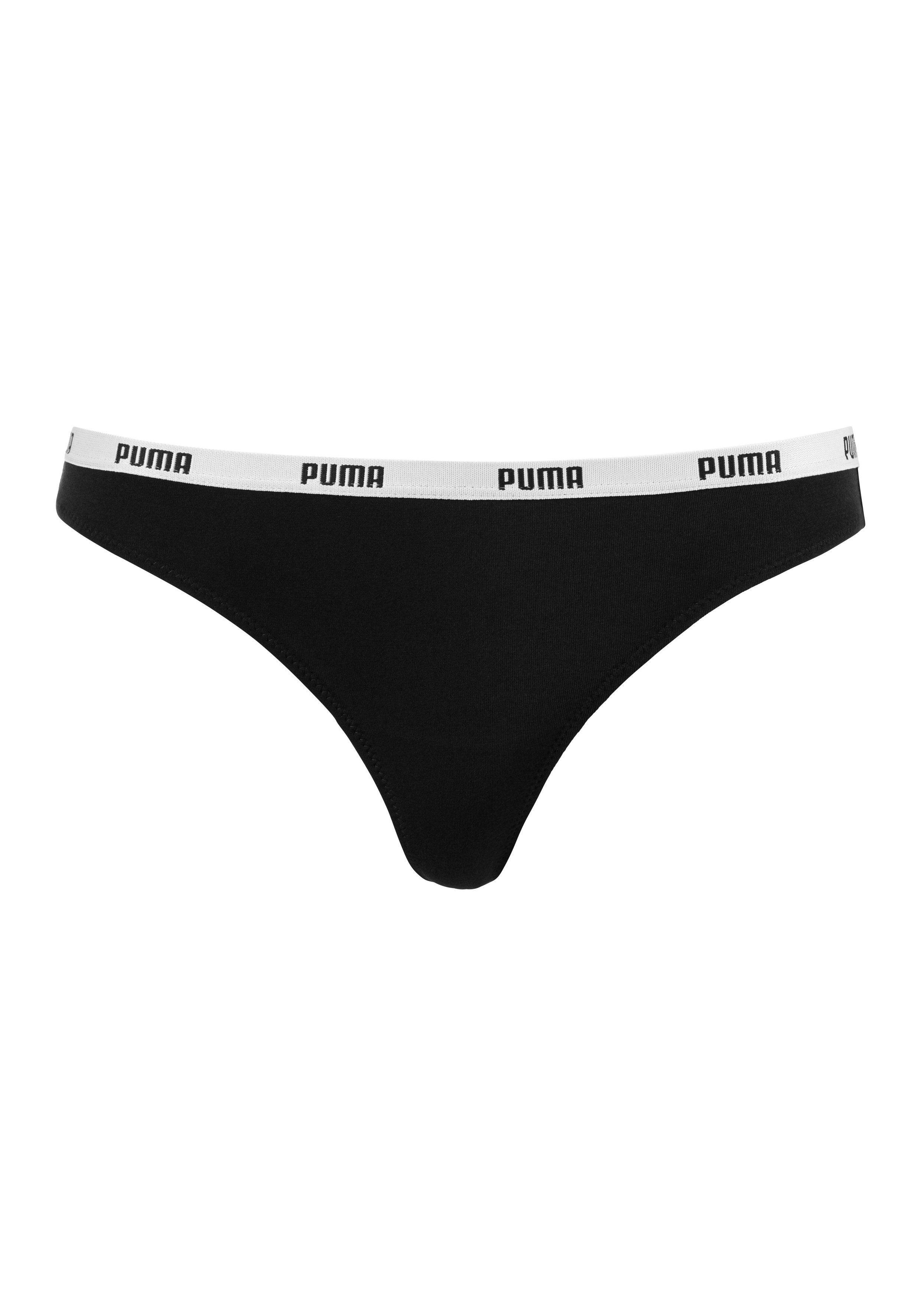 PUMA String met smalle elastische logo-tailleband (Set van 6)