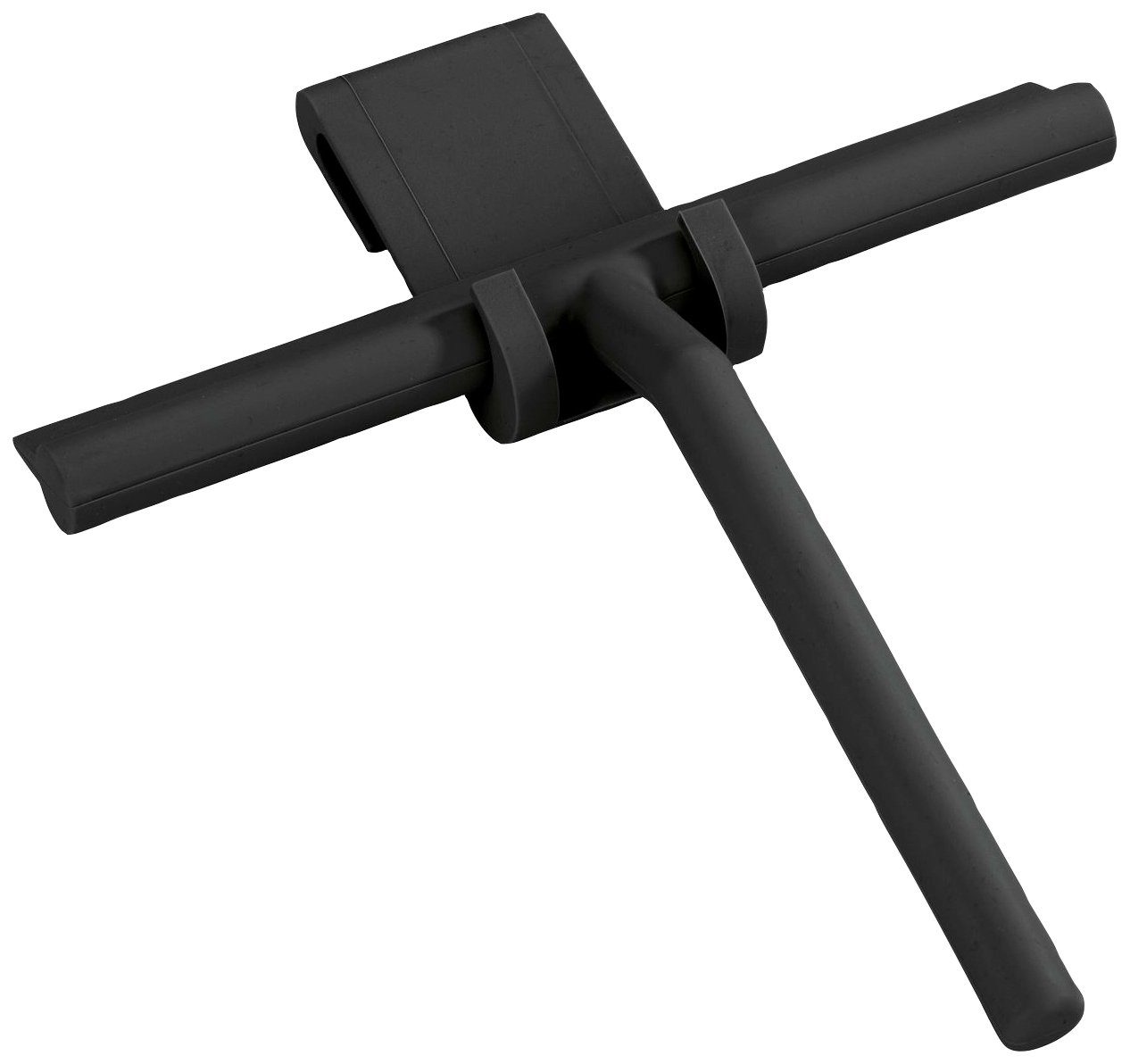 WENKO Douchewisser Mola Badkamerwisser silicone, zwart