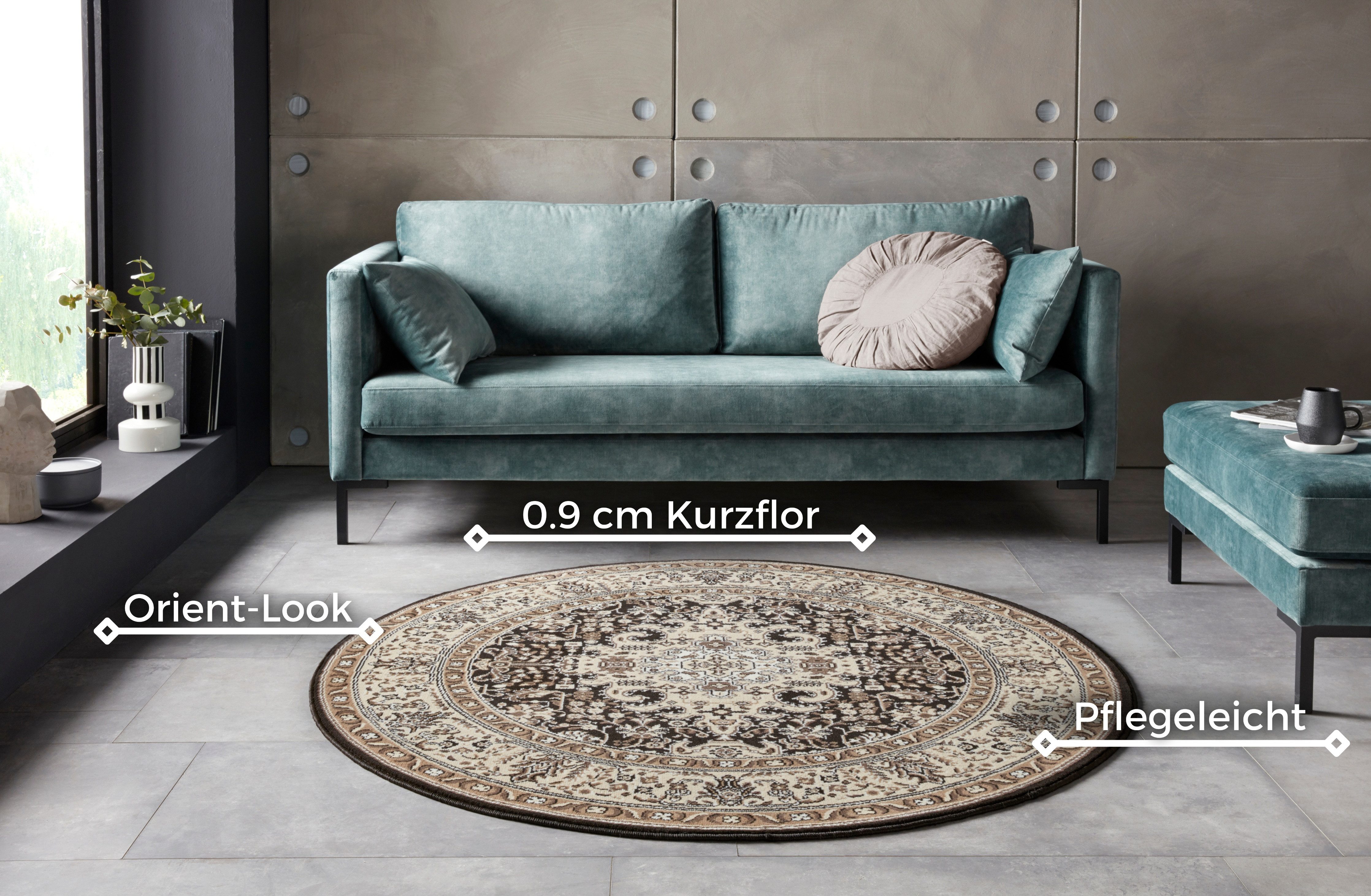 NOURISTAN Vloerkleed Skazar Isfahan Korte pool, oriënt, vloerkleed, vintage, eetkamer, woonkamer, hal