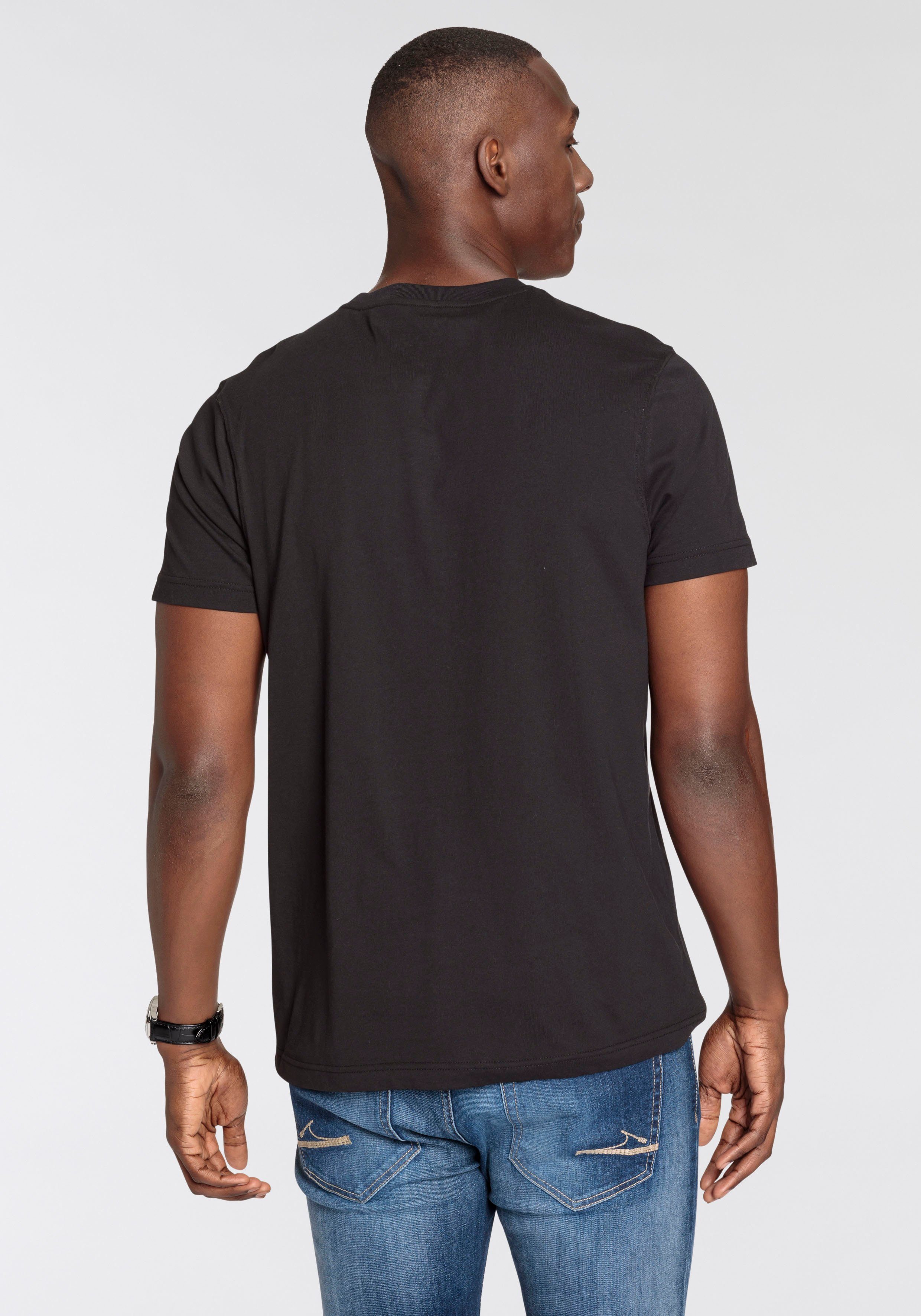 DELMAO T-shirt Korte mouwen, casual print, ronde hals, van katoen