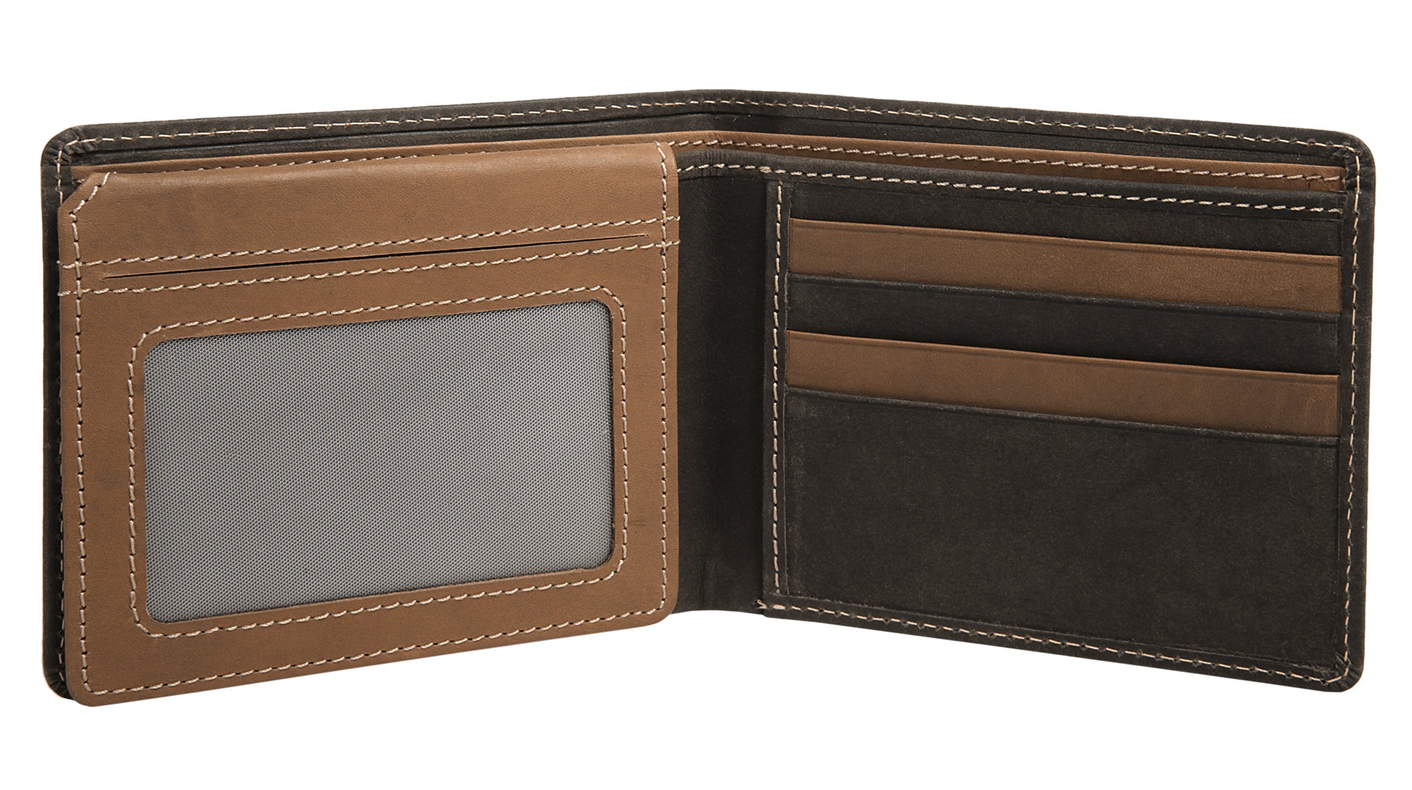BODENSCHATZ Portemonnee BICOLOUR echt leder