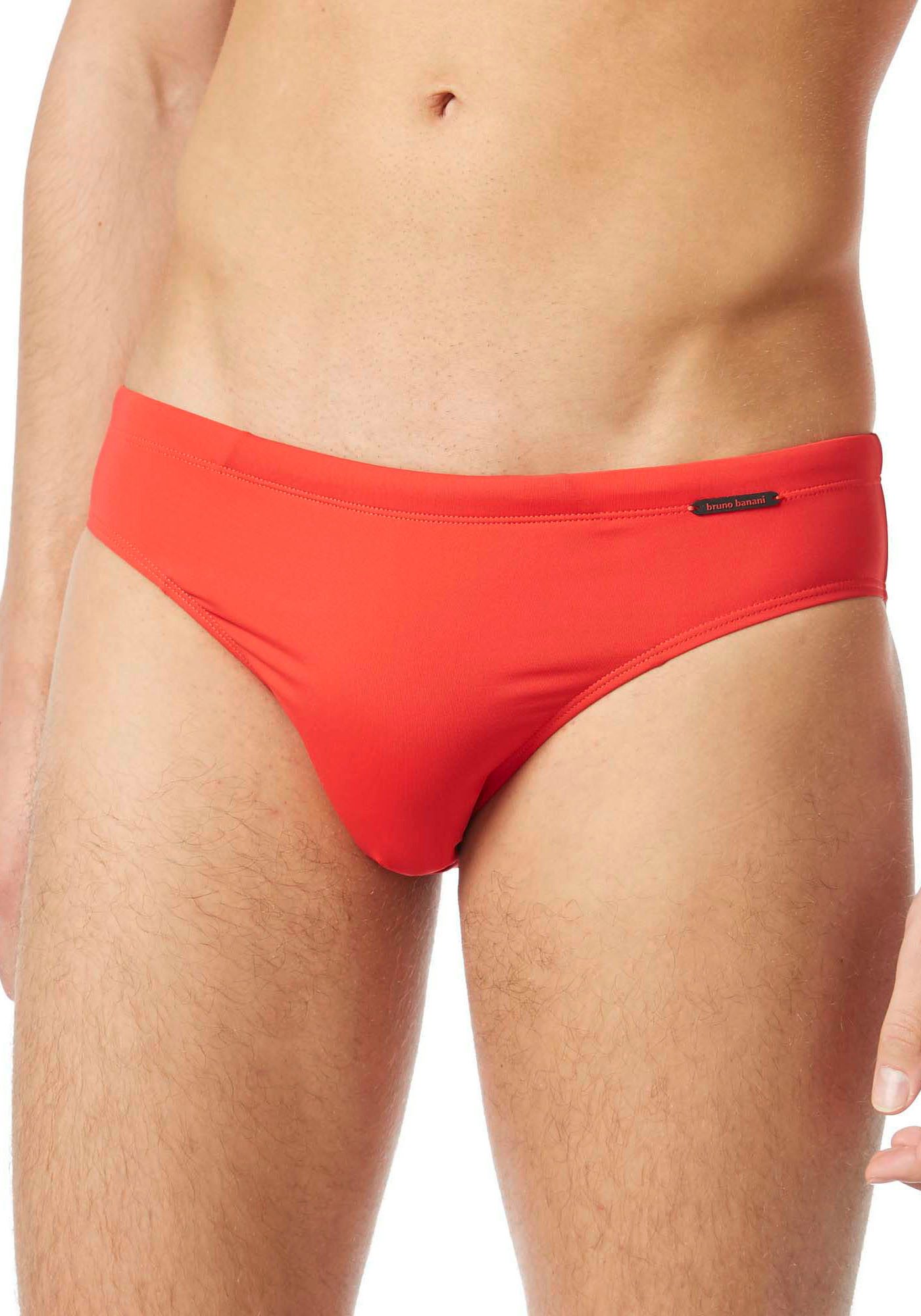 Bruno Banani Zwembroek Mini Wave Line 2.0 Swim met opzij gestempeld logo (1 stuk)