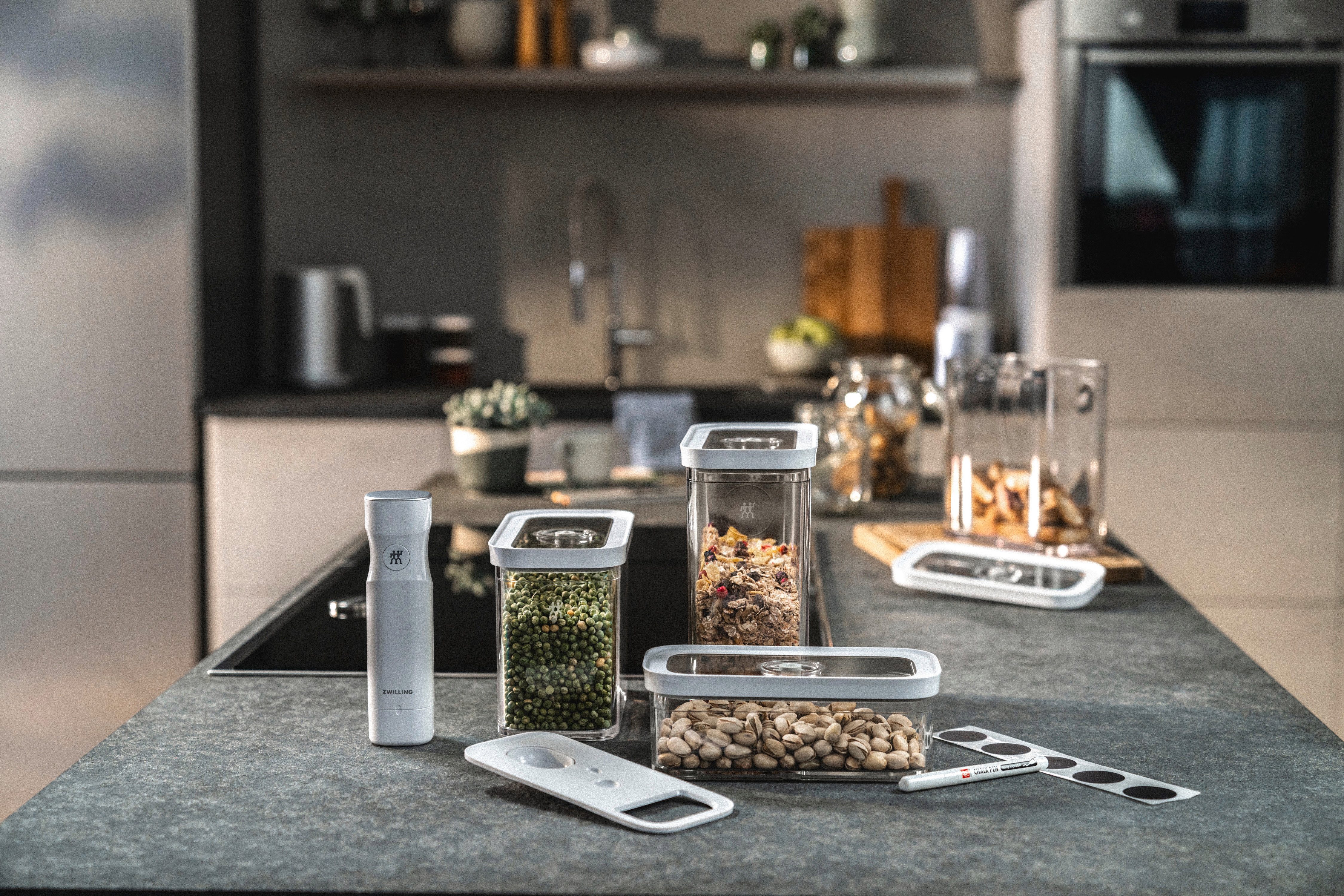 Zwilling Vacuümdoos CUBE Set M modulaire, stapelbare opbergdozen (set, 5-delig)
