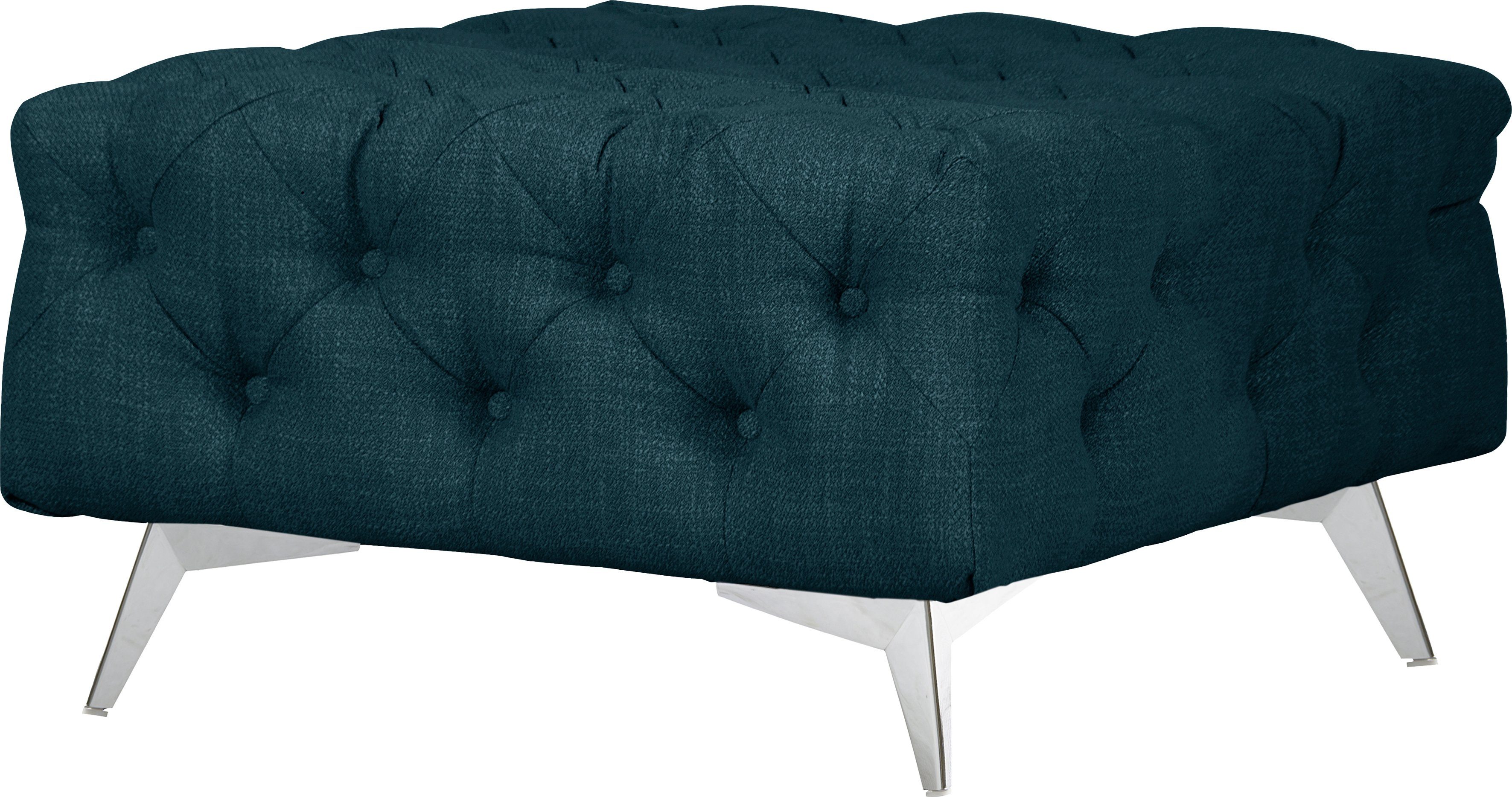 Leonique Hocker Glynis luxueuze capitonnage, moderne chesterfield look, kleur van de poten ter keuze