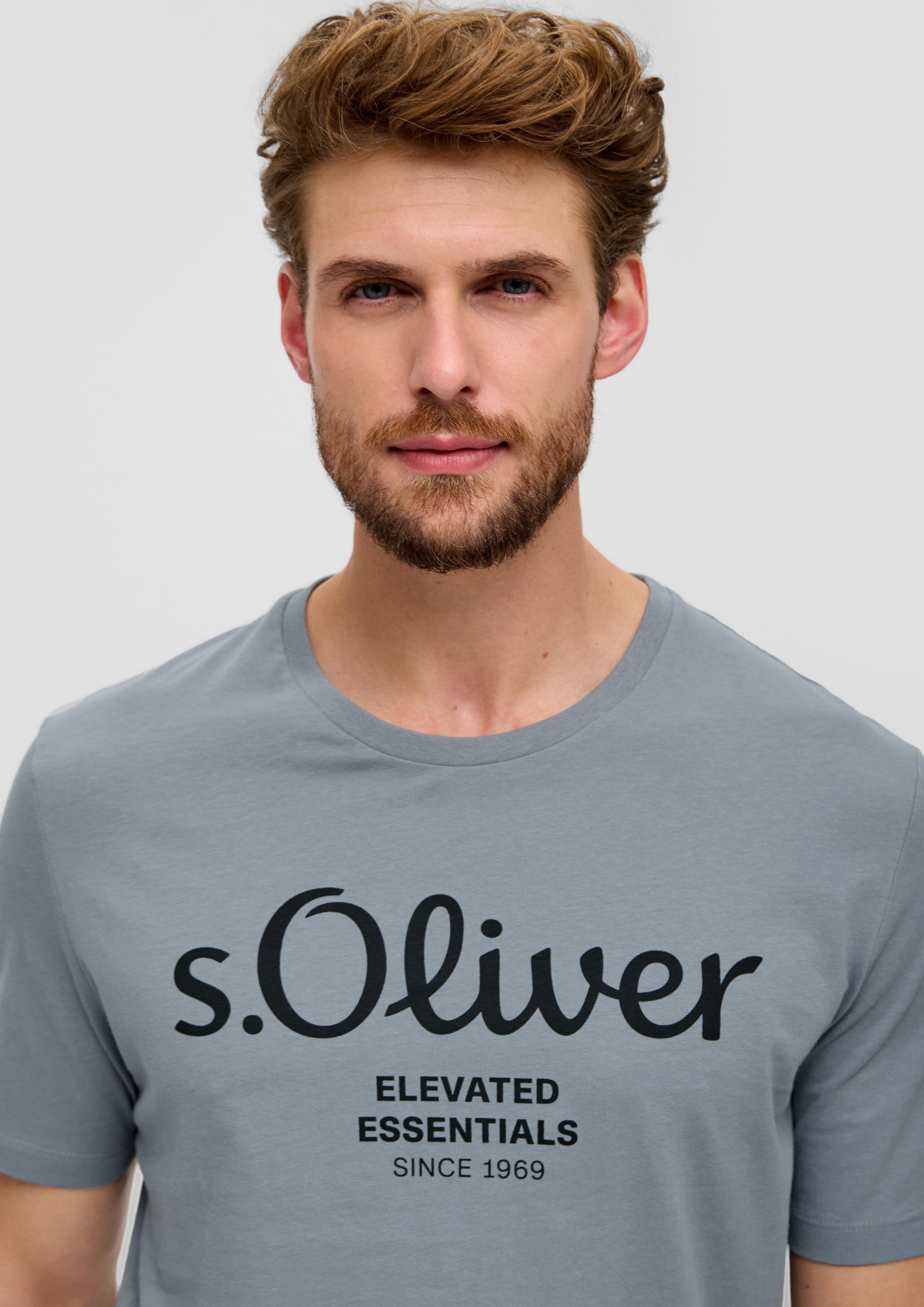 s.Oliver T-shirt van ademende katoen