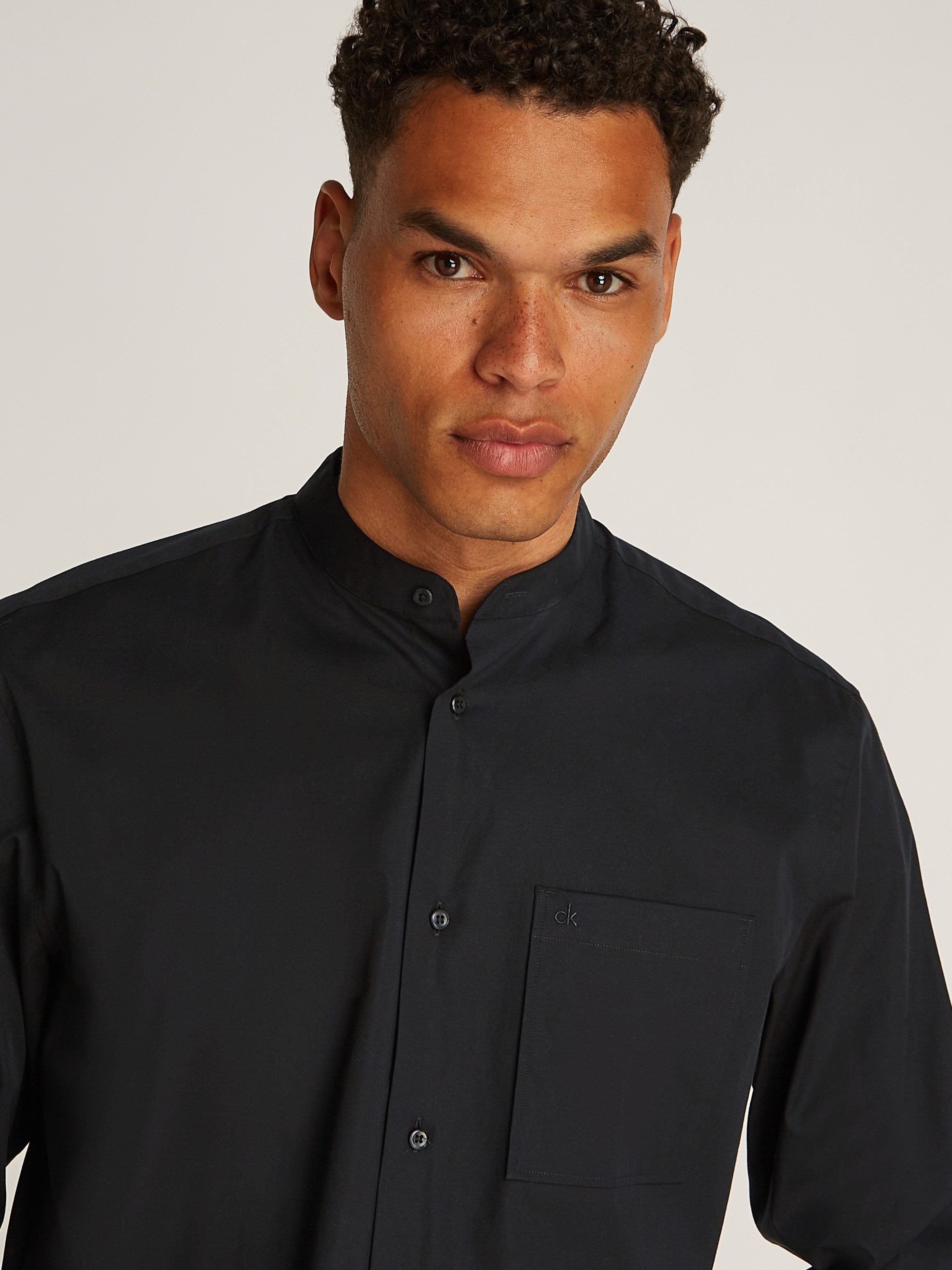 Calvin Klein Overhemd met korte mouwen POPLIN MODERN S S POCKETS SHIRT
