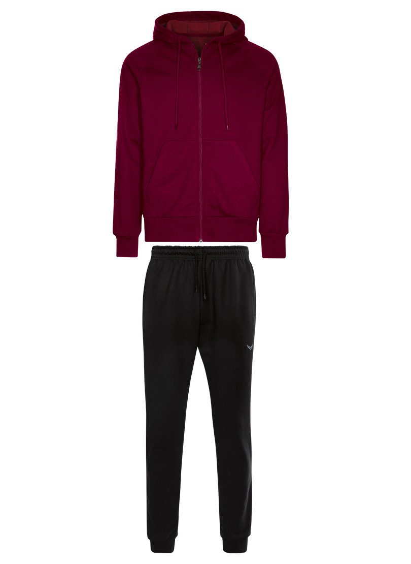 Trigema Vrijetijdscombinatie TRIGEMA joggingpak met capuchon en rits (1-delig)