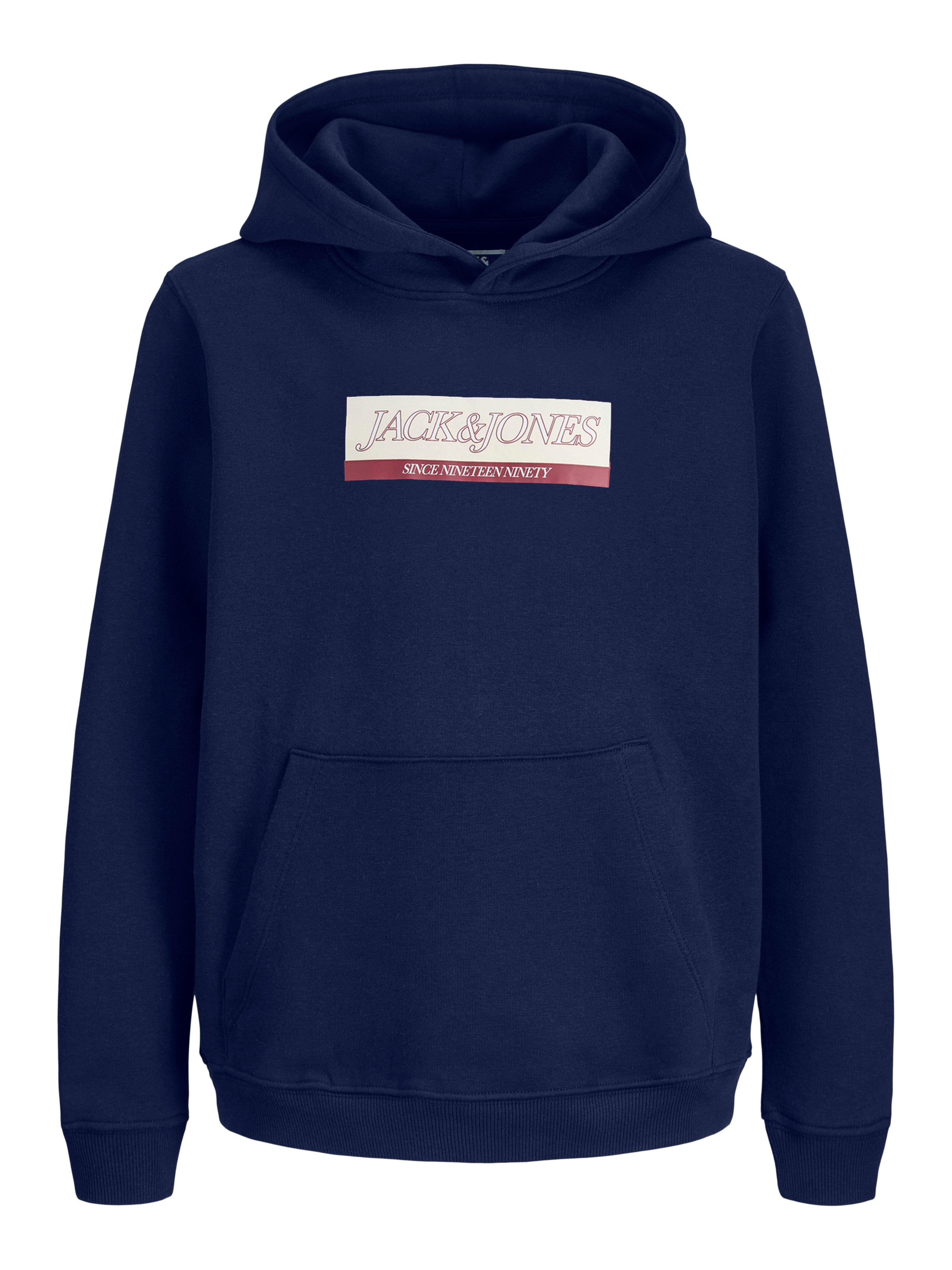 Jack & Jones Junior Hoodie JORINWOOD BLOCK BRANDING SWEAT NOOS JNR