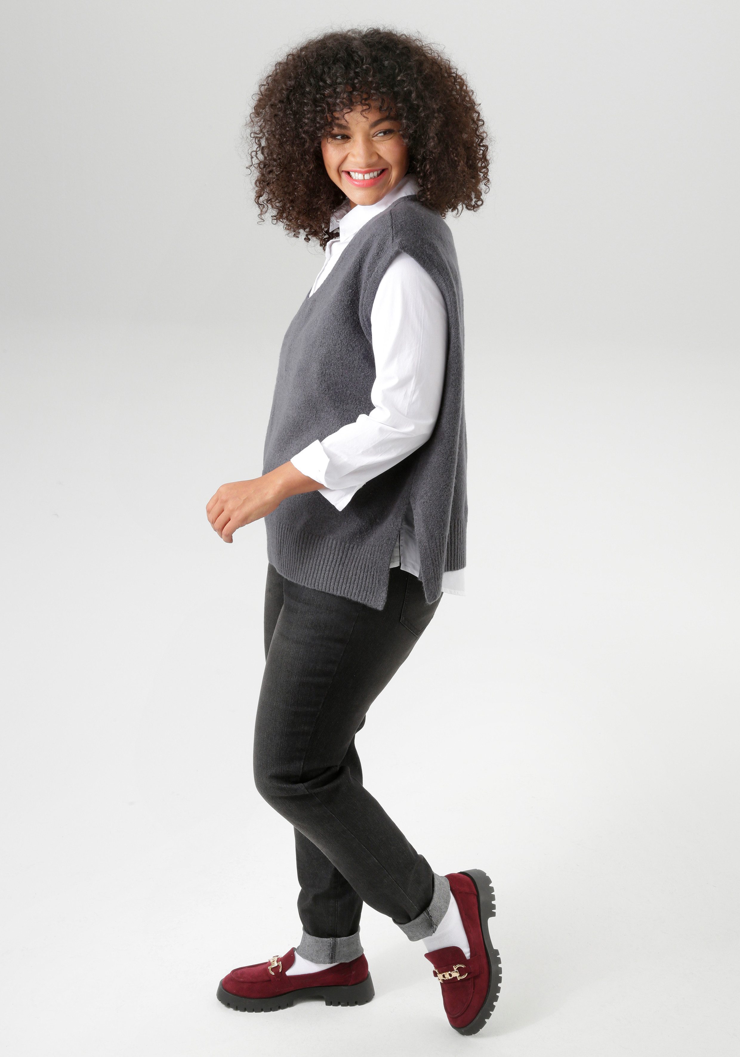 Aniston PLUS Slip-over met v-hals - nieuwe collectie