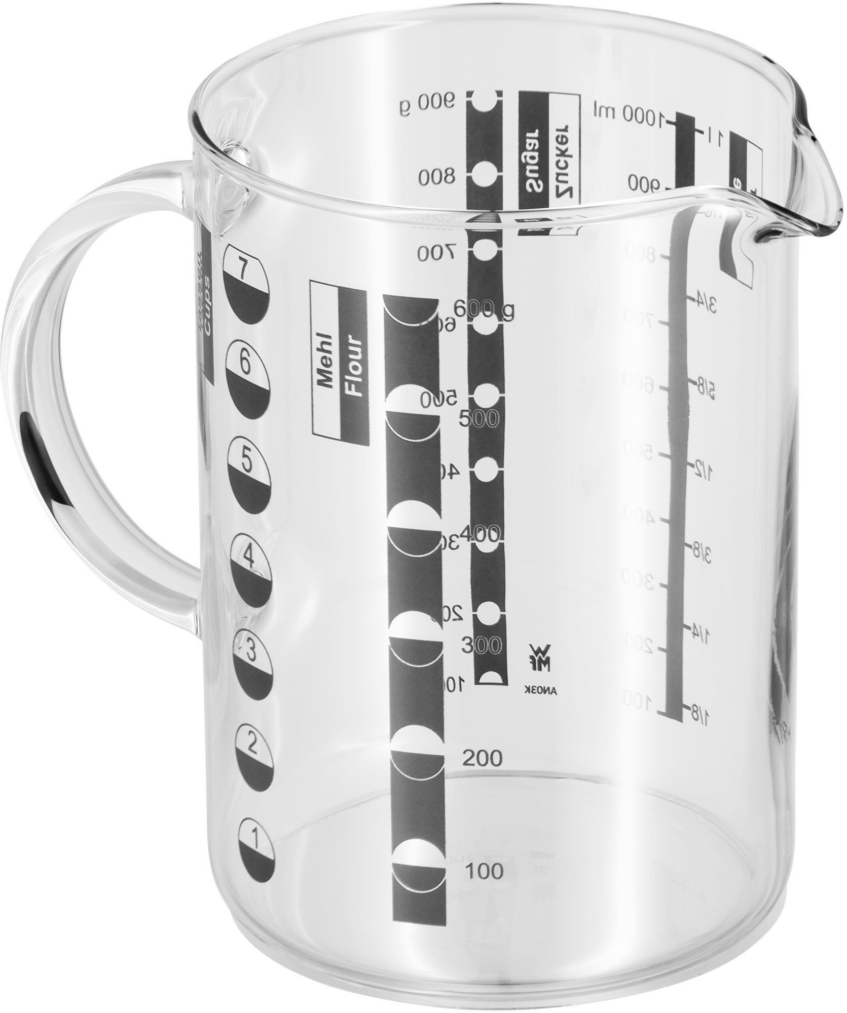 WMF maatbeker glas 1,0 liter