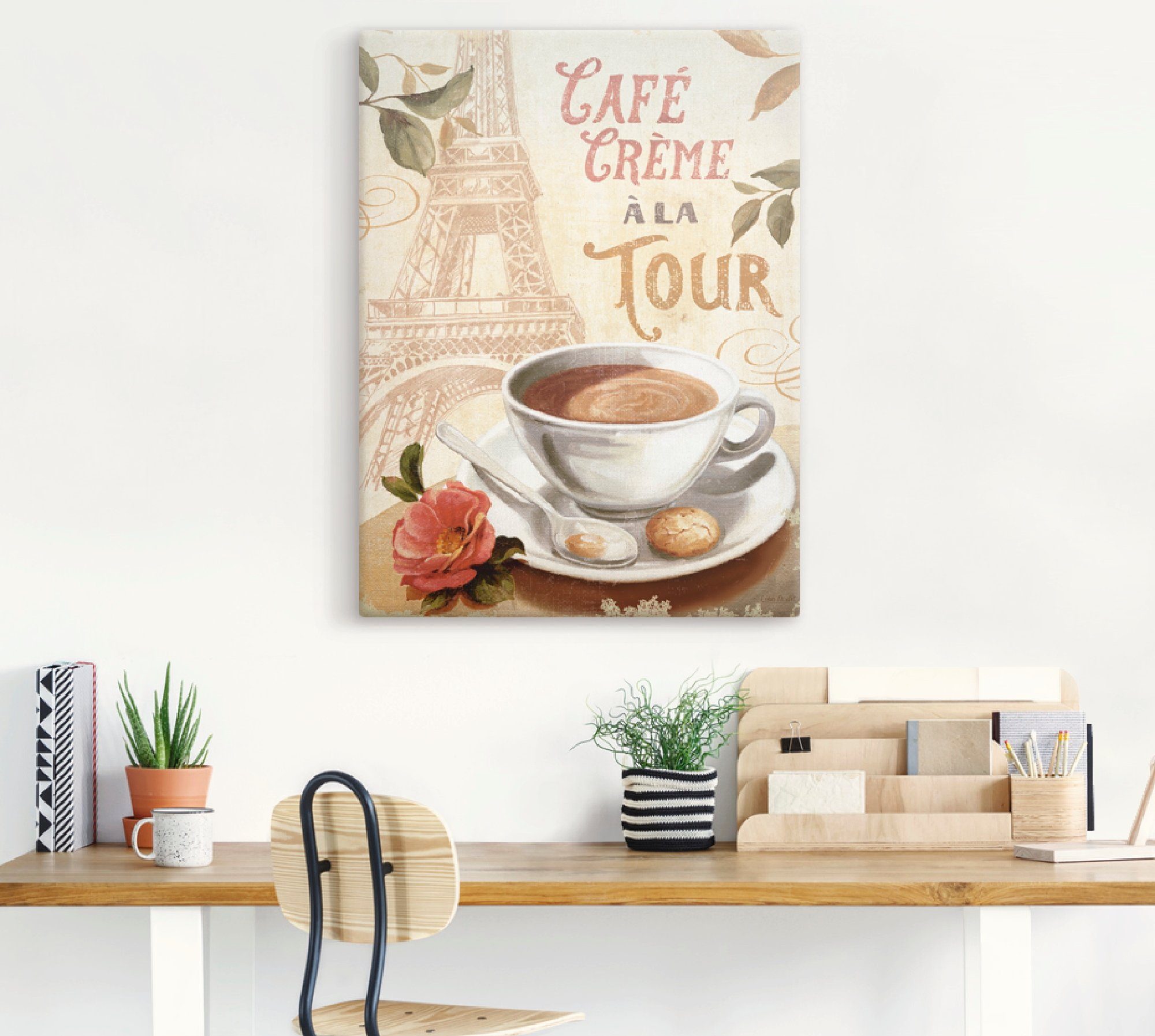 Artland Artprint op linnen Koffie in Europa II gespannen op een spieraam
