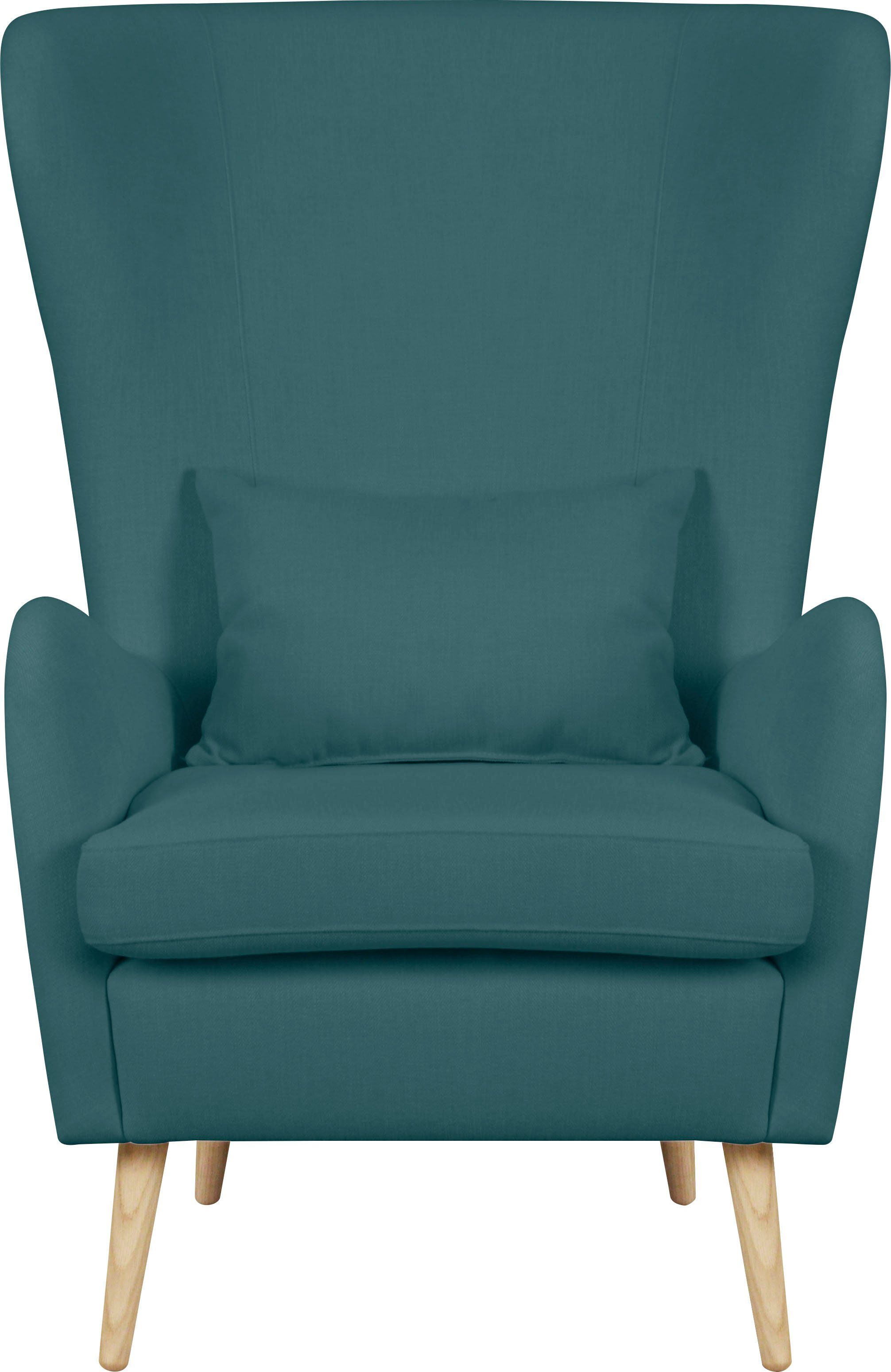 Guido Maria Kretschmer Home&Living Fauteuil Salla naar keuze met of zonder hocker, grote fauteuil: afm. bxdxh: 78x94x118 cm, overtrekstof ook in luxe-microvezel in imitatiebont-loo