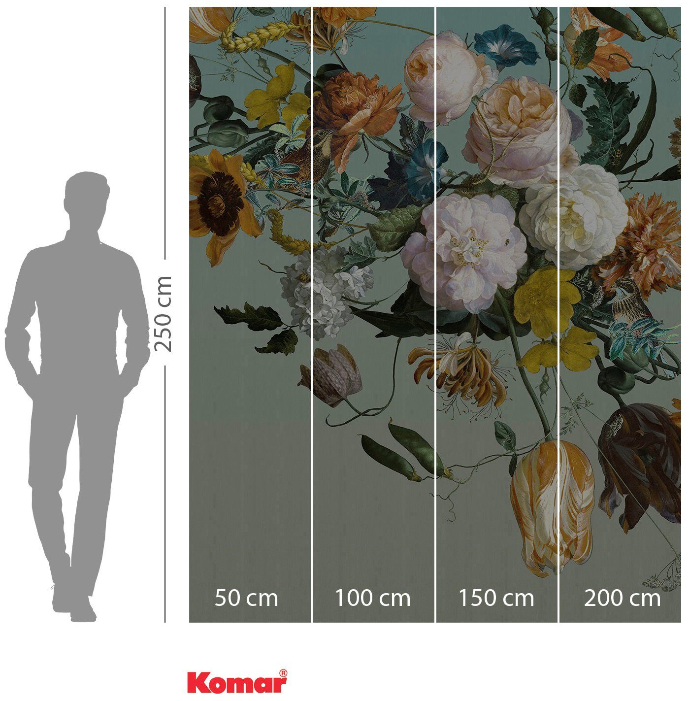 Komar Vliesbehang Digitale print vlies - Cultivé - Afmeting 200 x 250 cm (1 stuk)