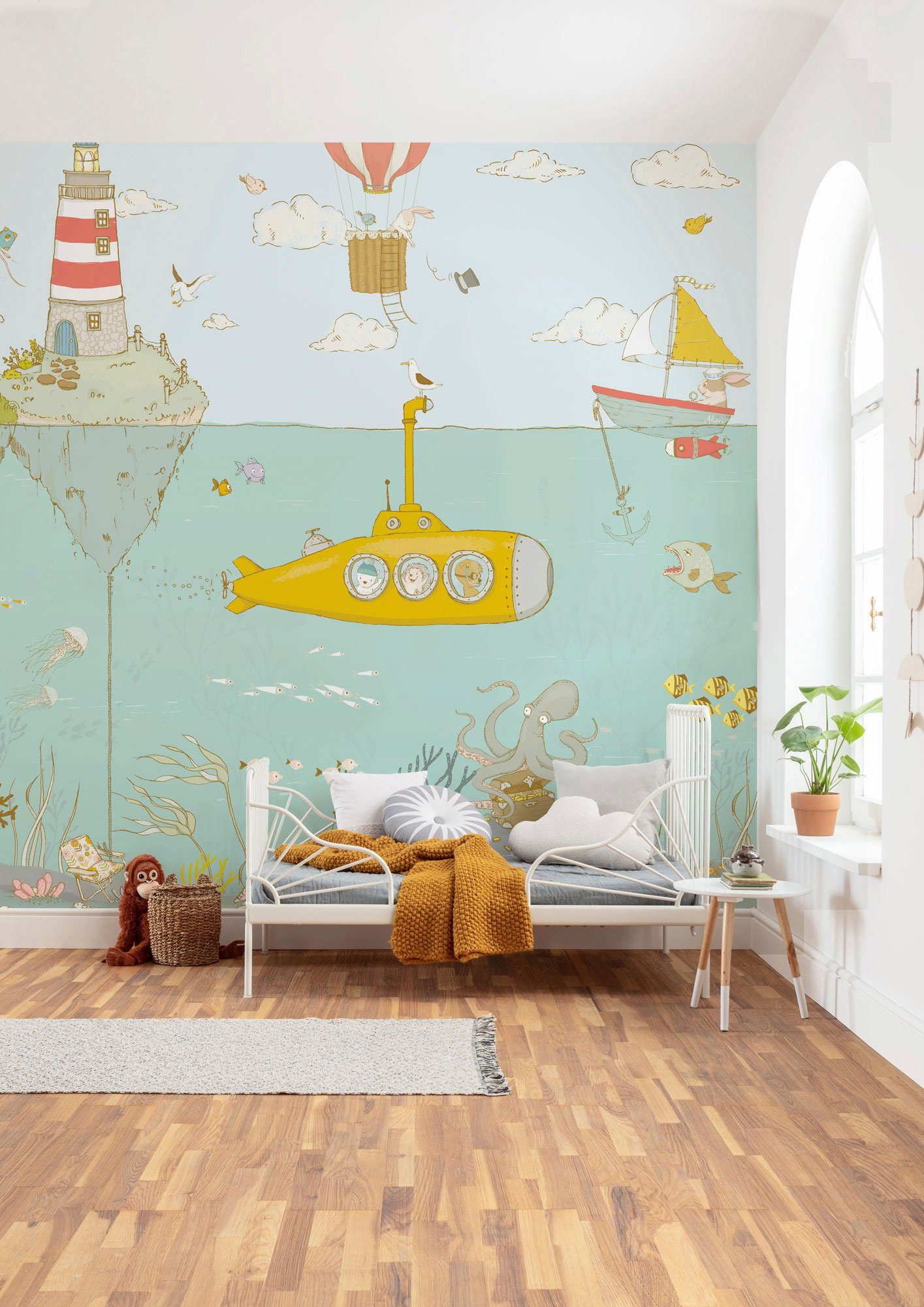 Komar Vliesbehang Digitale print vlies - Sealife - Afmeting 300 x 280 cm
