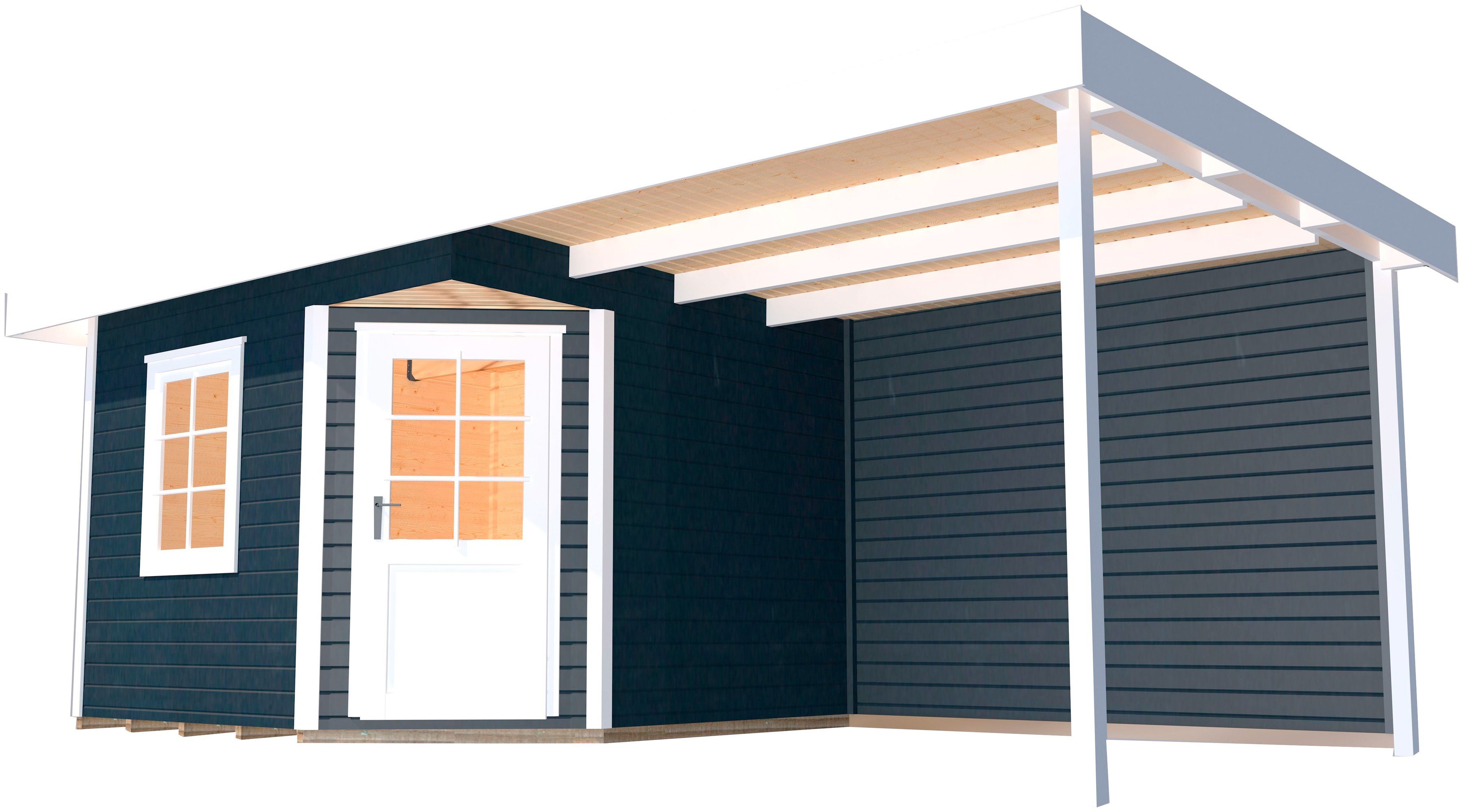 weka Tuinhuisje Designhaus 213B Maat 2 (set) houten tuinhuisjes grijs
