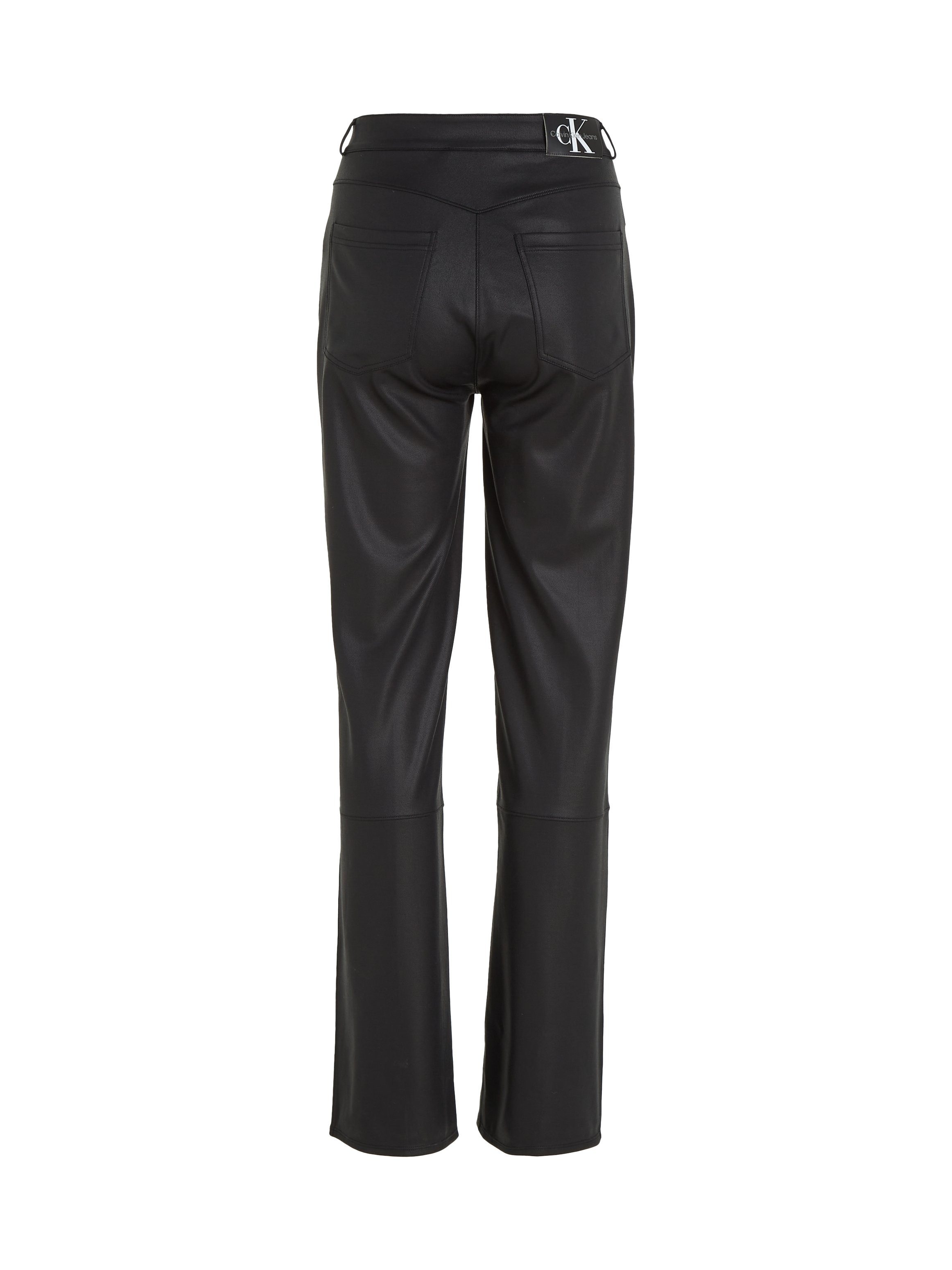 Calvin Klein Imitatieleren broek COATED MILANO HR STRAIGHT