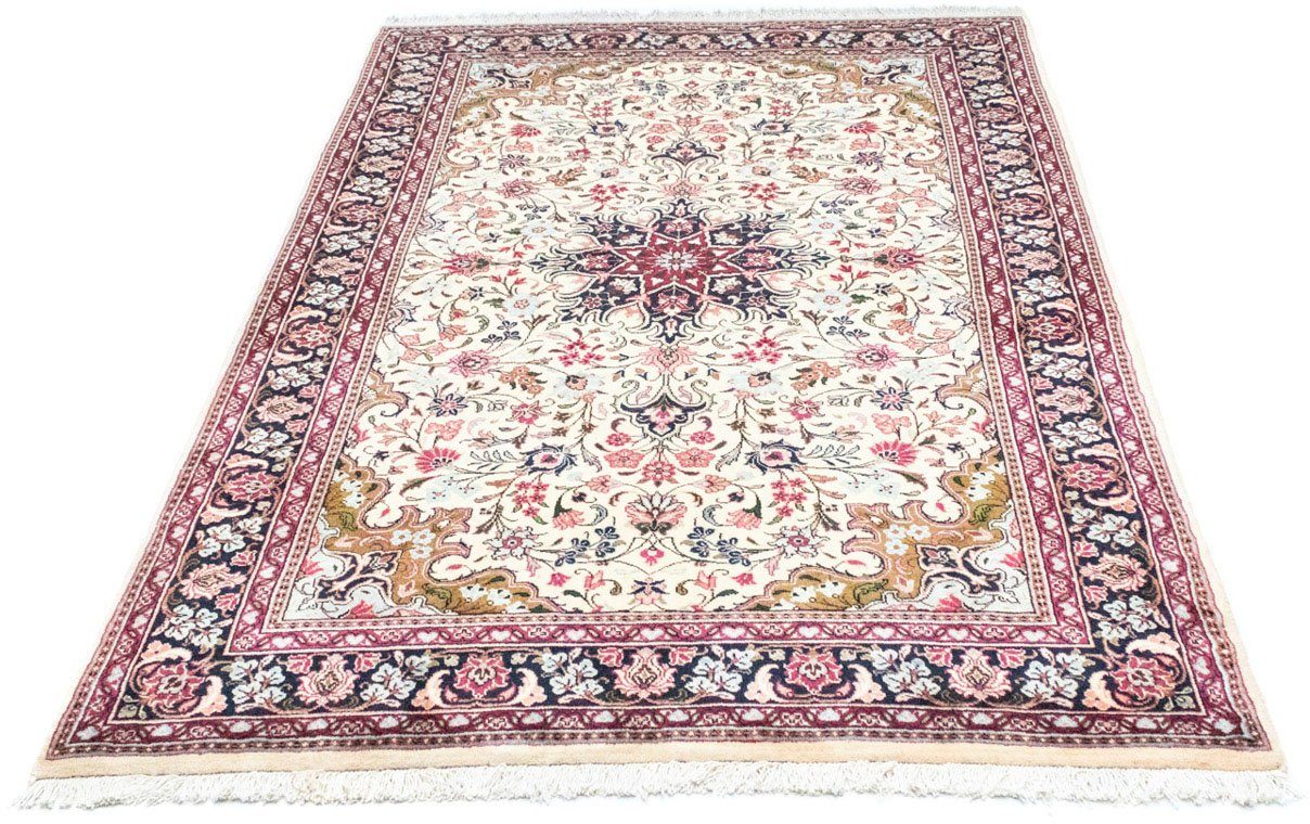 morgenland Wollen kleed Bidjar medaillon beige 213 x 135 cm Uniek exemplaar met certificaat