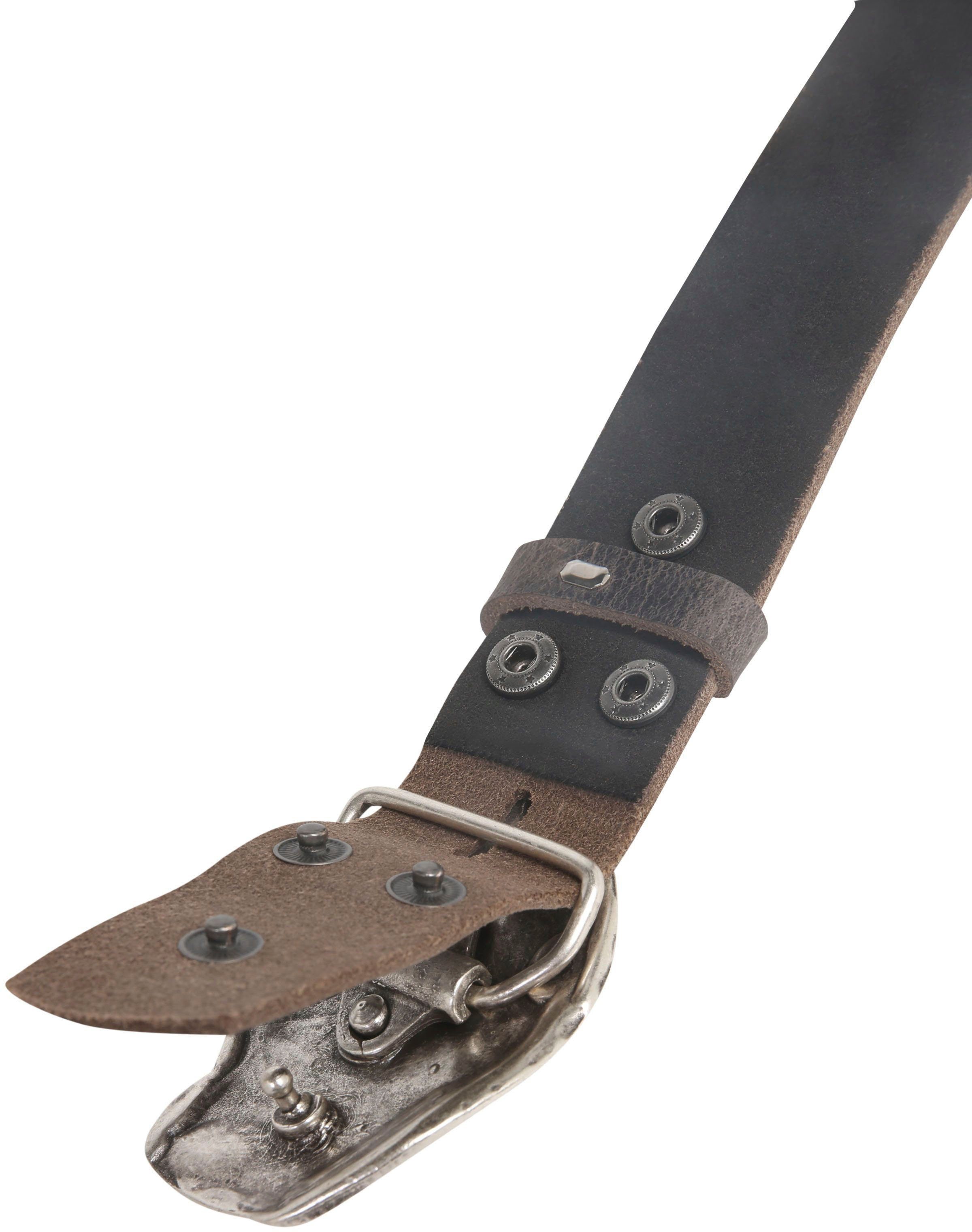 RETTUNGSRING by showroom 019° Leren riem