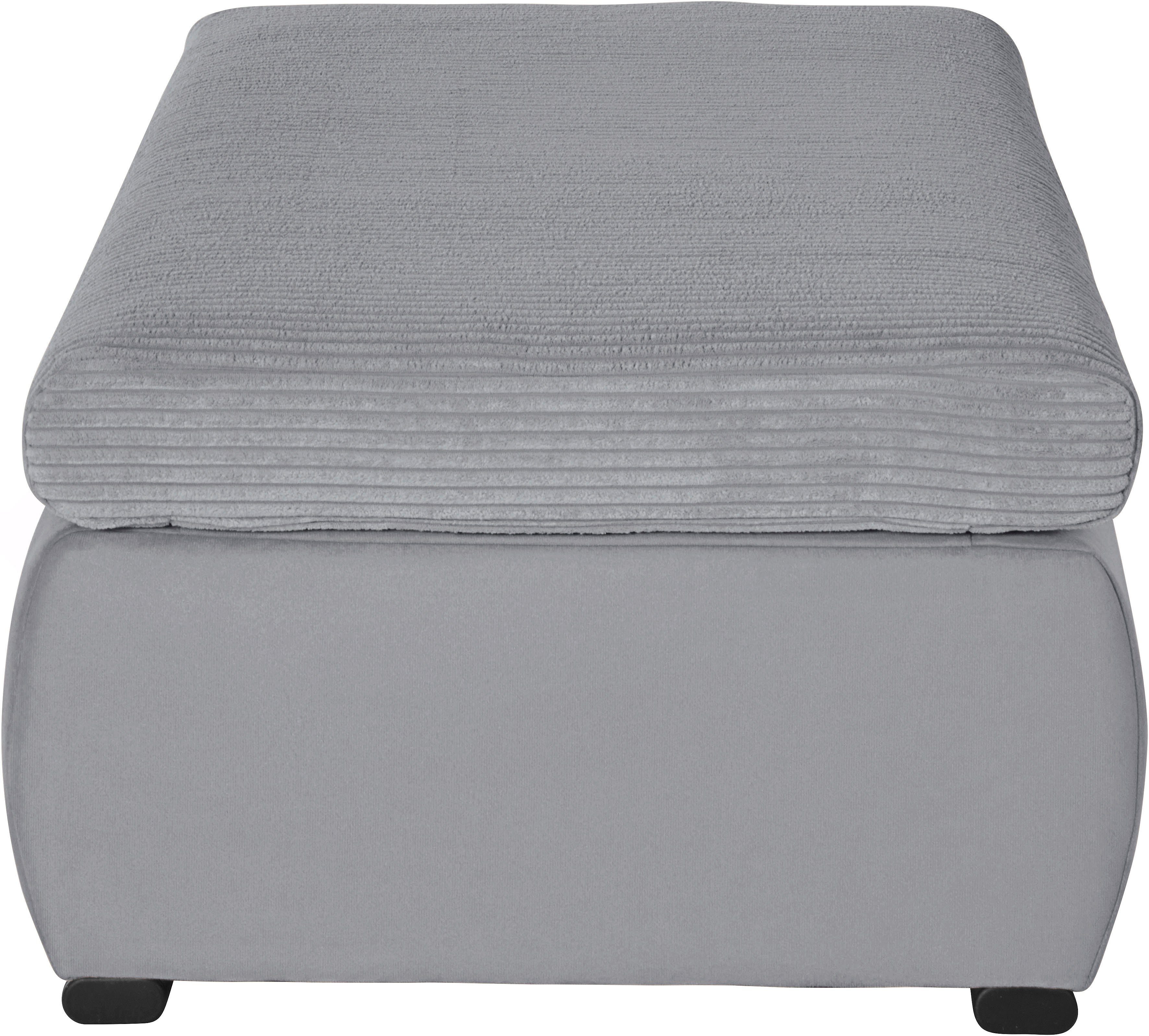 Home affaire Hocker Win met zwarte metalen poten, vrij plaatsbaar