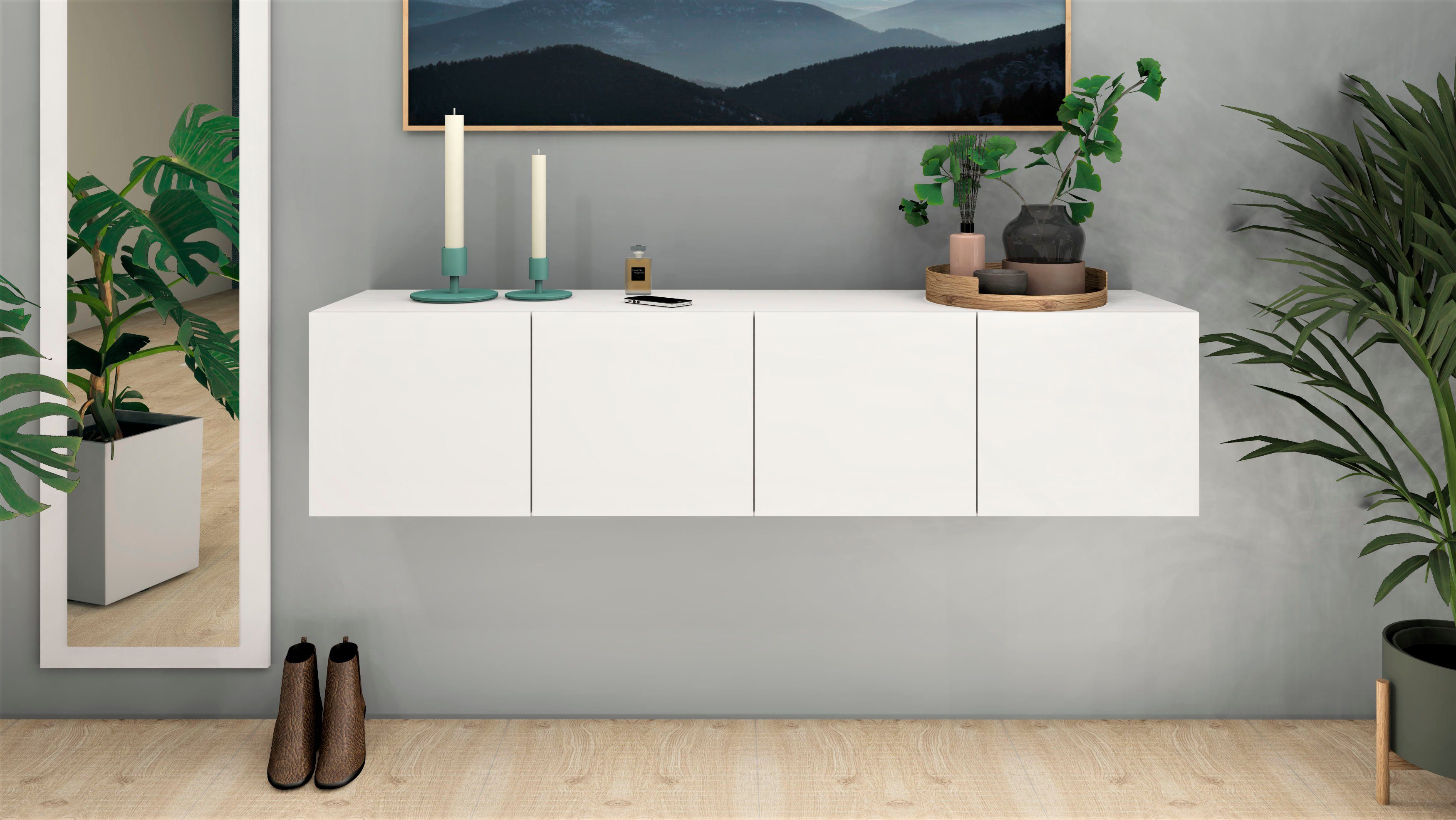 borchardt Möbel Tv-meubel Vaasa Breedte 152 cm, alleen hangend