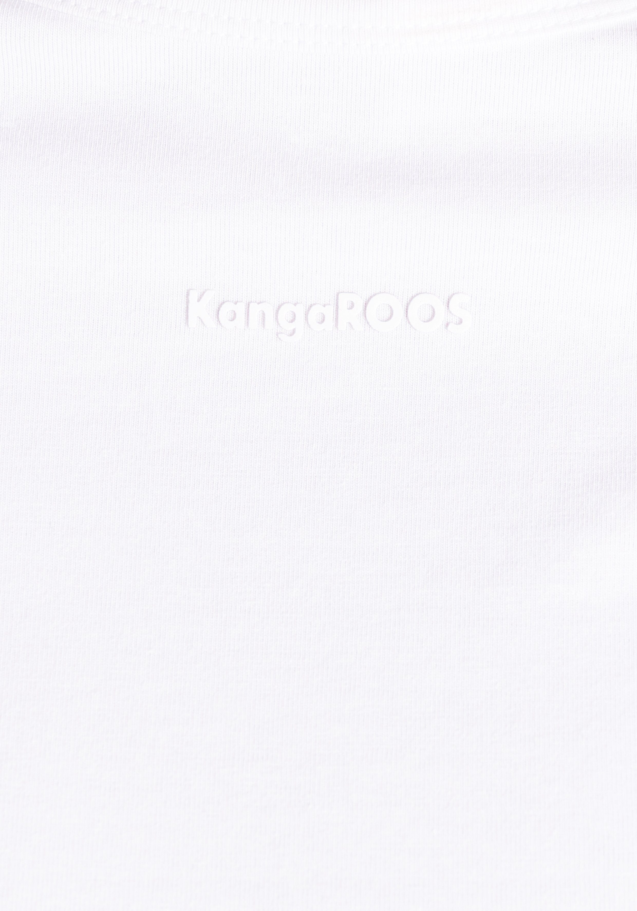 KangaROOS Shirt met lange mouwen in cropped lengte