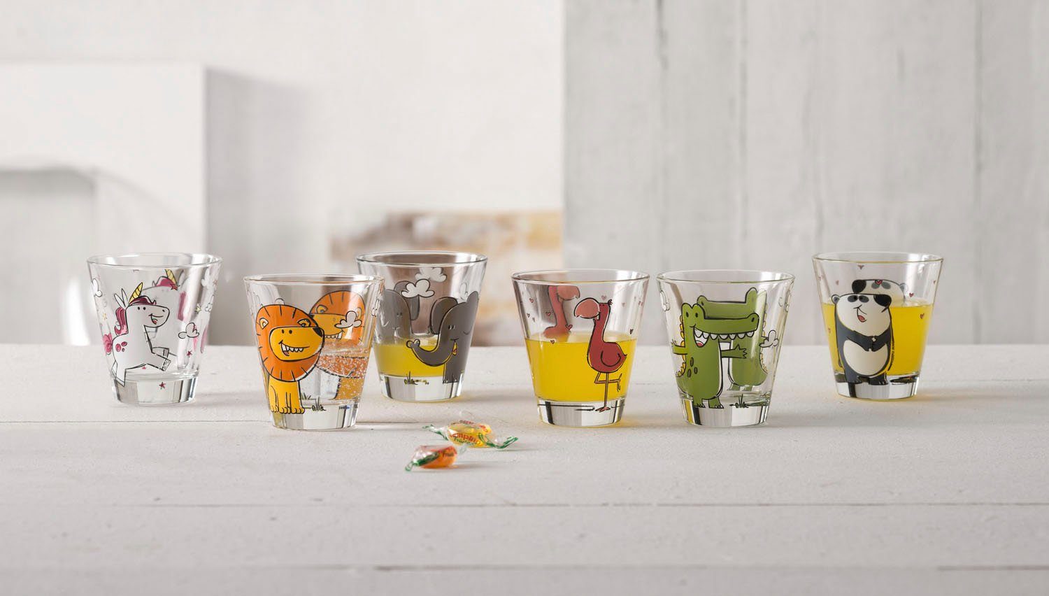 LEONARDO Kinderbeker BAMBINI eenhoorn (set, 6-delig)