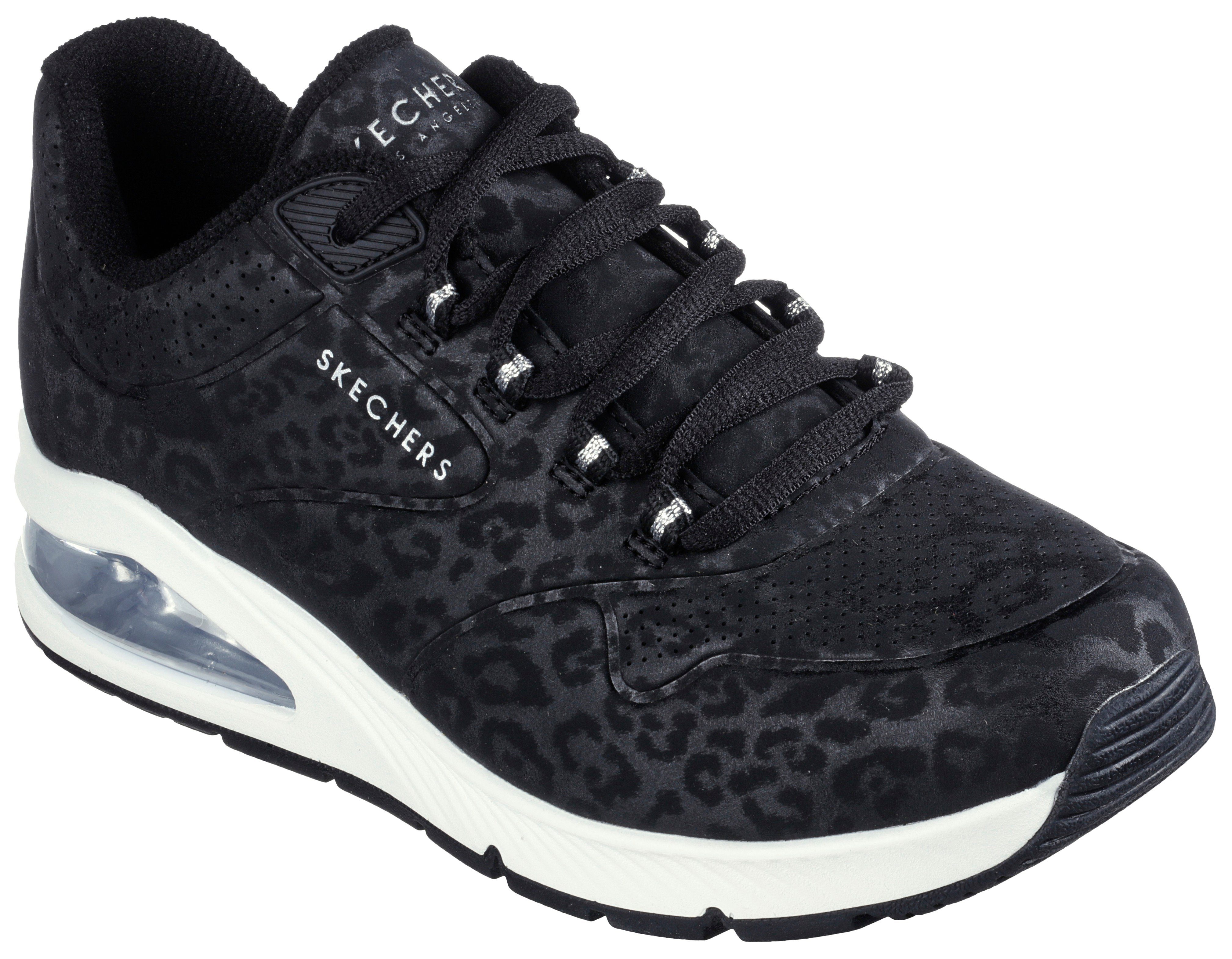 Skechers Sneakers UNO 2 - IN-KAT-NEATO met skech-air-luchtkamerzool, vrijetijdsschoen, lage schoen, veterschoen dames schoenen maat 35 zwart