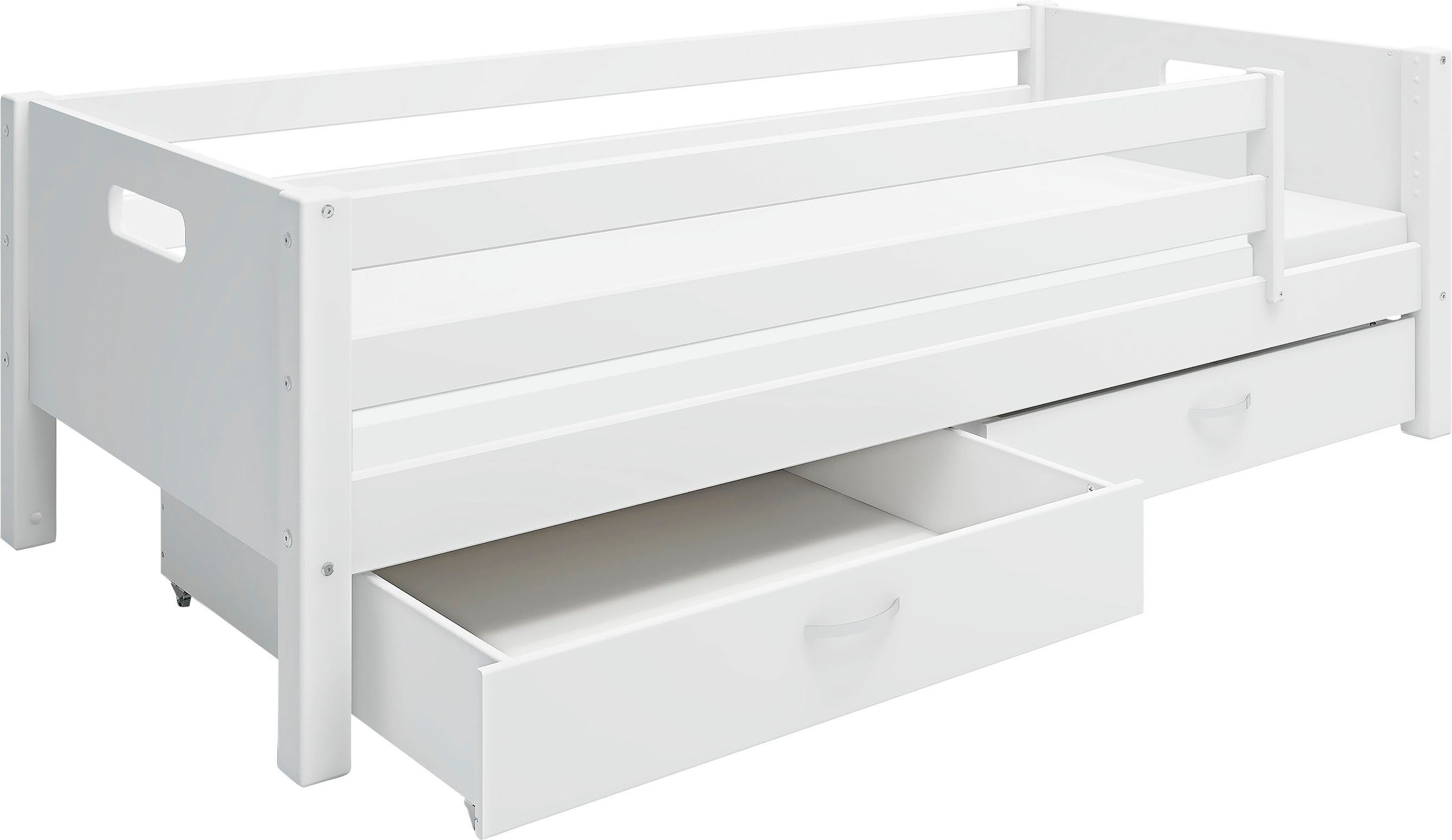 Thuka 1-persoonsledikant Nordic Kinderbed, Speelbed, Daybed, van de beste kwaliteit, stabiel, om te bouwen, met lades