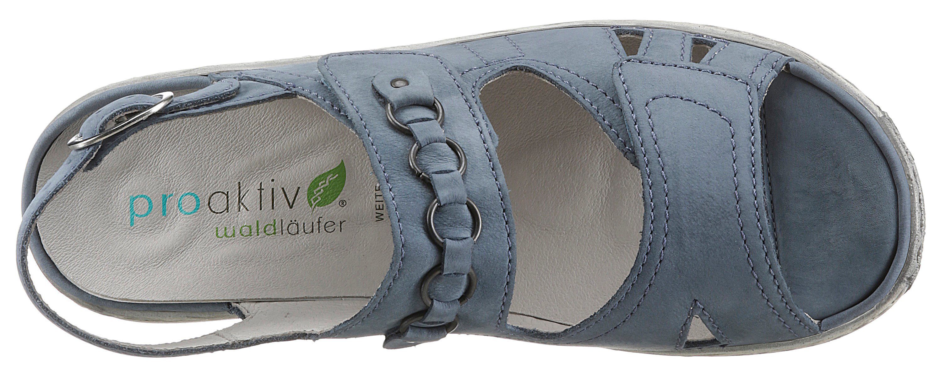 Waldläufer Sandalen Garda zomerschoen, sandaal, sleehak, met drukknoop, g-breedte