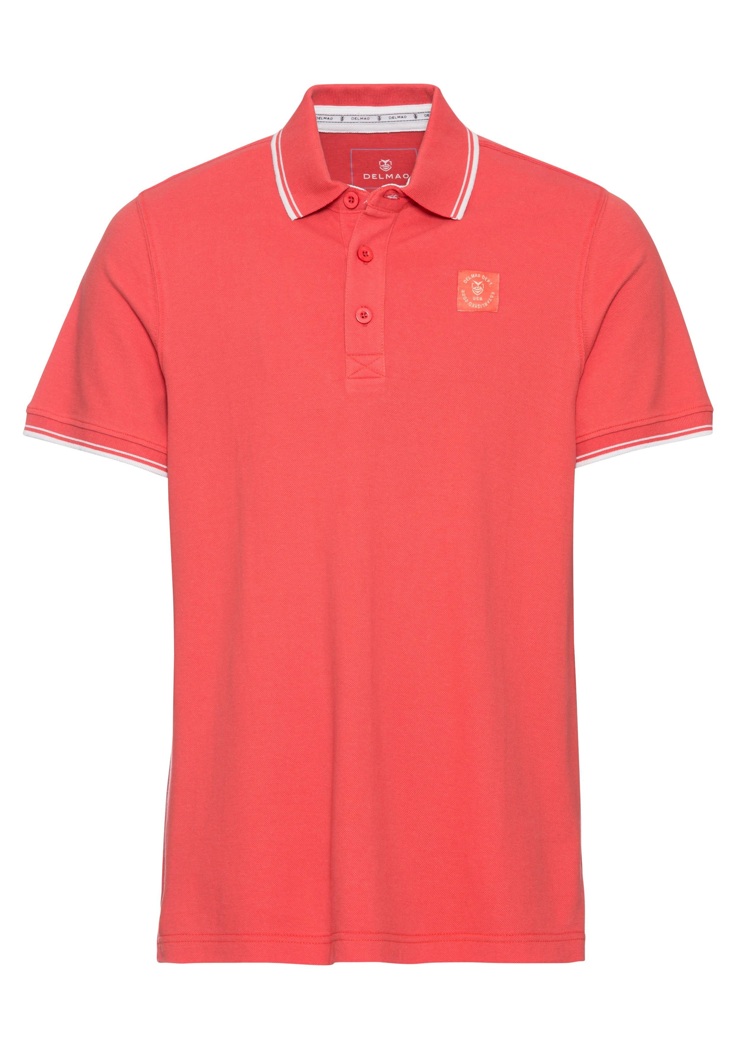 DELMAO Poloshirt Korte mouwen, losse pasvorm, polokraag, voor tennis of golf