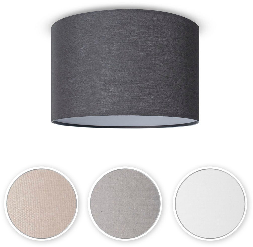 Paco Home Plafondlamp Uni Color LED plafondlamp woonkamer en slaapkamer, effen kleuren, decor E27