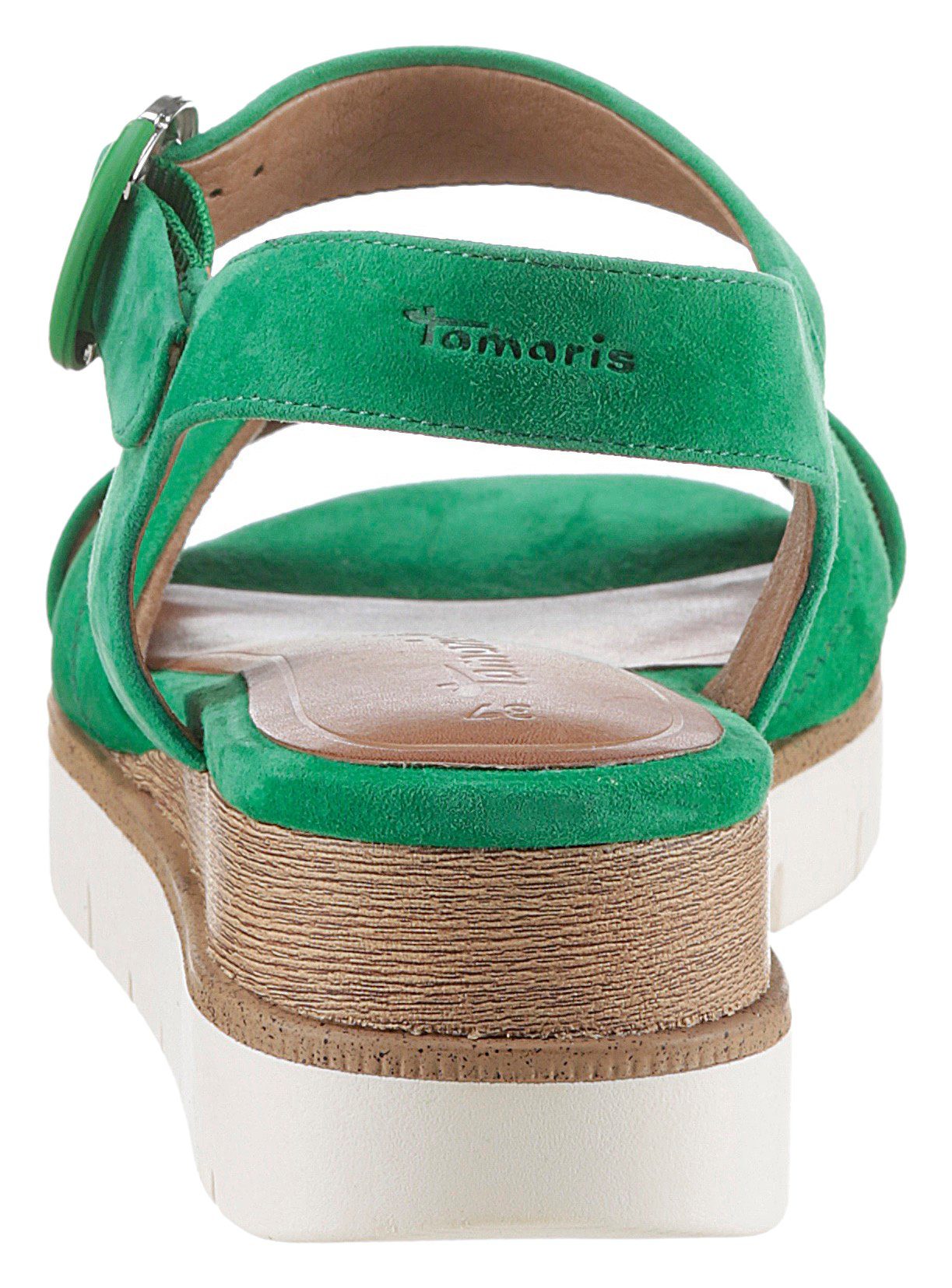 Tamaris Sandaaltjes , zomerschoen, sandaal, sleehak, met 2 cm plateau