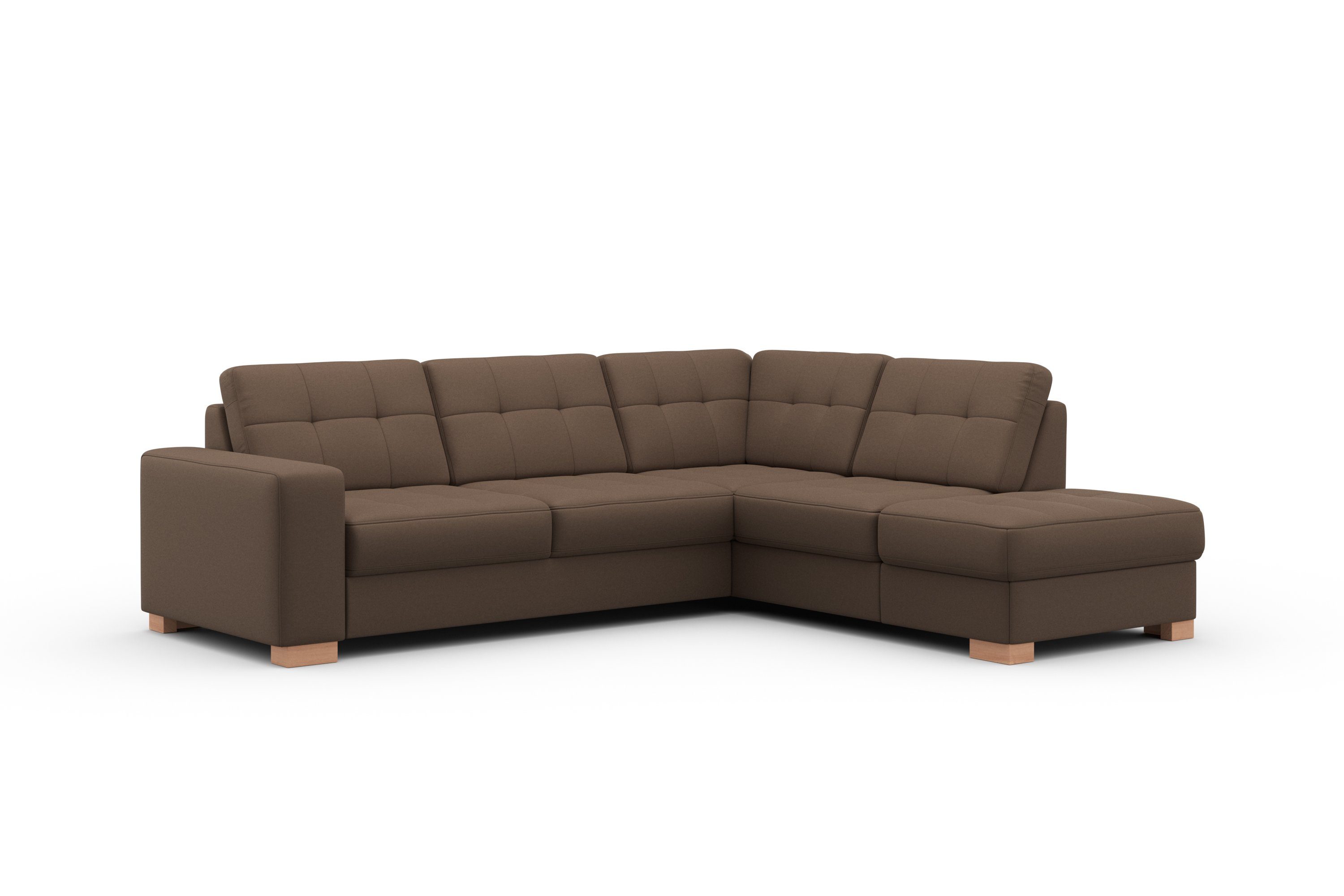 sit&more Hoekbank Quincy L-vorm naar keuze met slaapfunctie en bedkist