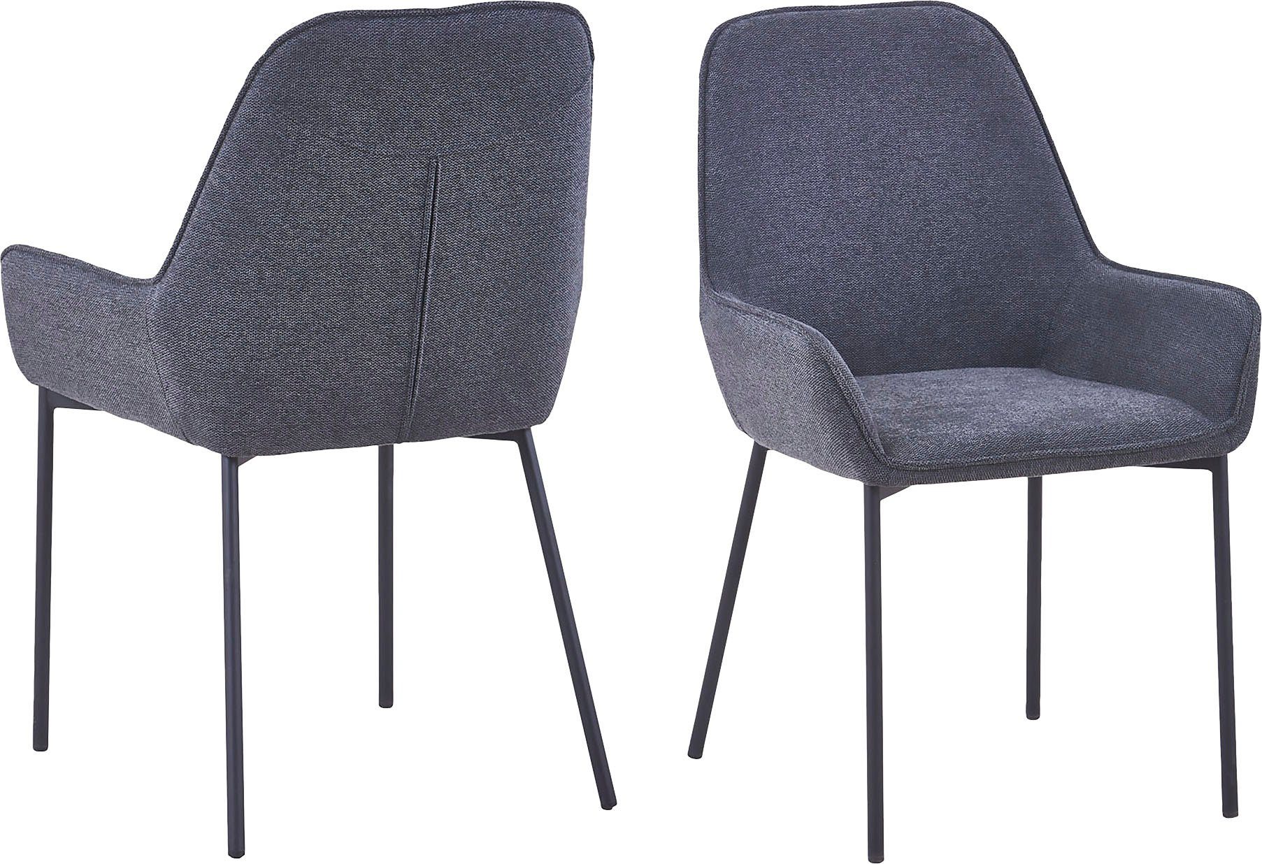 SalesFever Eetkamerstoel Bekleding van structuurstof (set, 2 stuks)