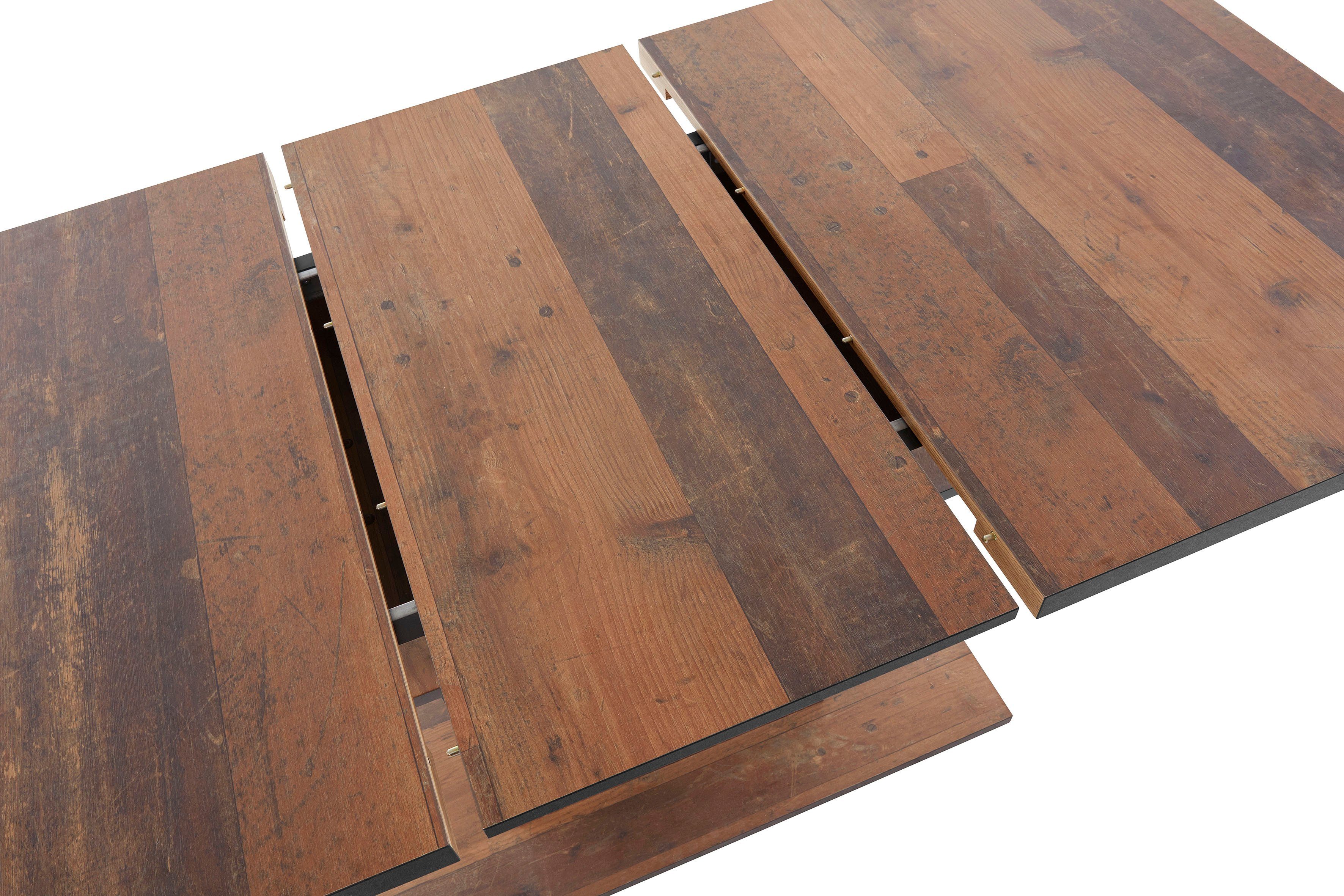 HELA Eettafel Ariana Bestseller, tafel, keukentafel, uitschuiftafel door binnenin geplaatste inlegbladen uittrekbaar 120-160 cm