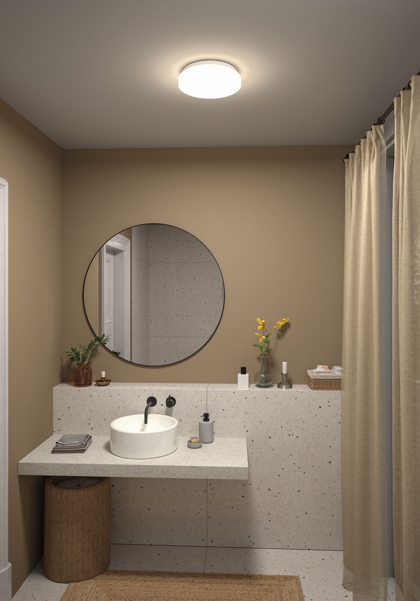Paulmann Led-wandlamp LED wandlamp Luiana IP44 wit